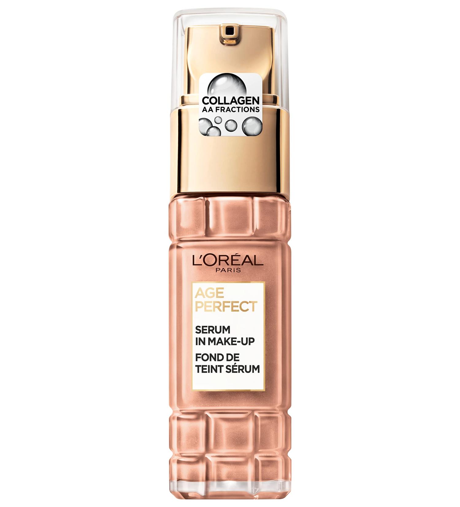 L'Or al Paris Serum in Make Up for Ripe Haut Liquid Foundation with SPF 24 for a radiant complexion Age Perfect No. 270 Amber Beige 1 x 30ml 30 ml (1 Pack) 270 amber beige
