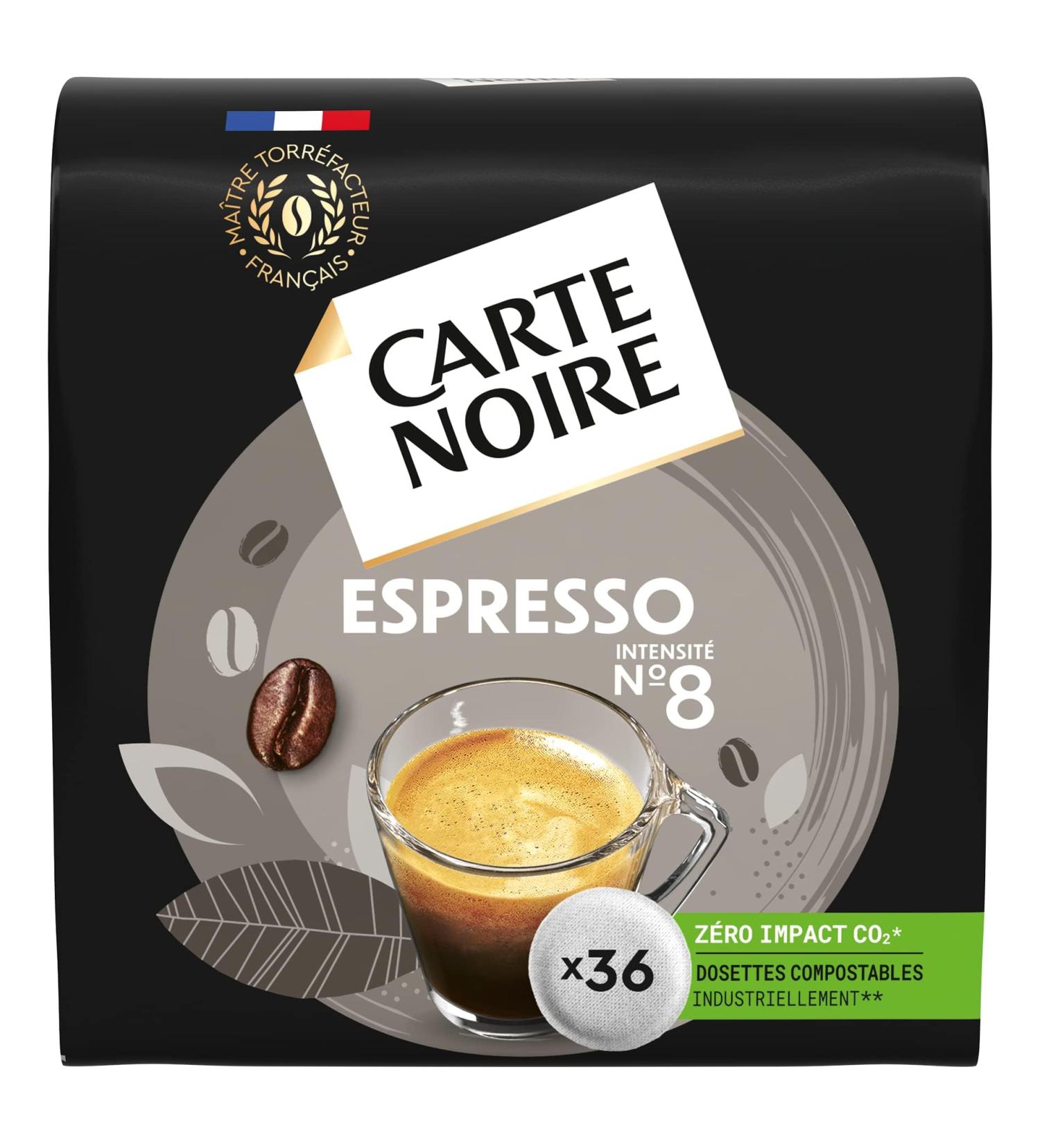 CARTE NOIRE Espresso N 8 Soft Coffee Pods 10 Packs of 36 Pods Senseo Compatible (360 pods) - Buy Online on GoSupps.com