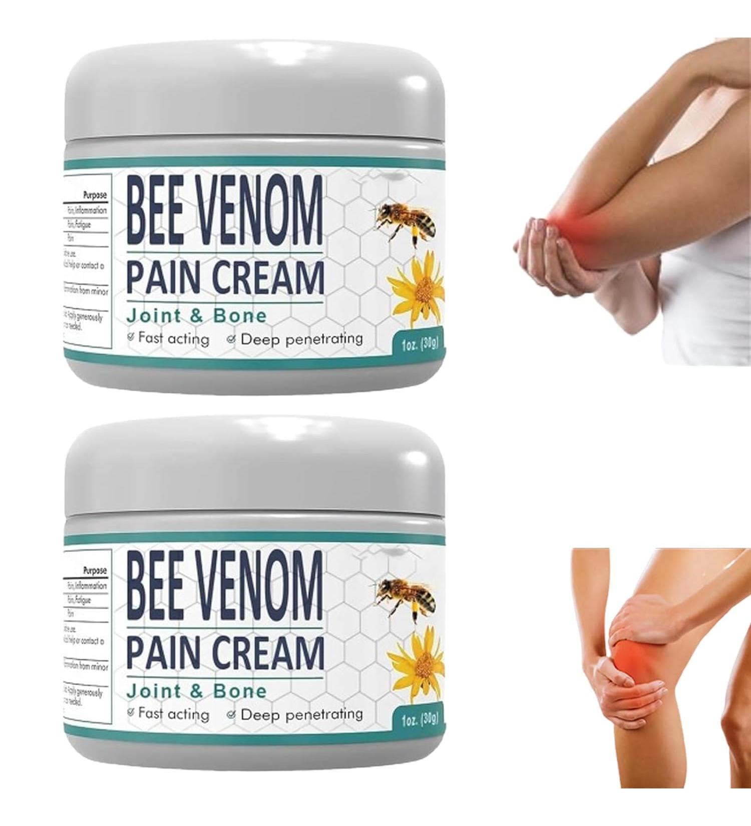 2-Pack Bee Venom Pain Cream | Natural Relief for Arms Waist Legs & More - Fast Shipping Worldwide - Buy Online on GoSupps.com
