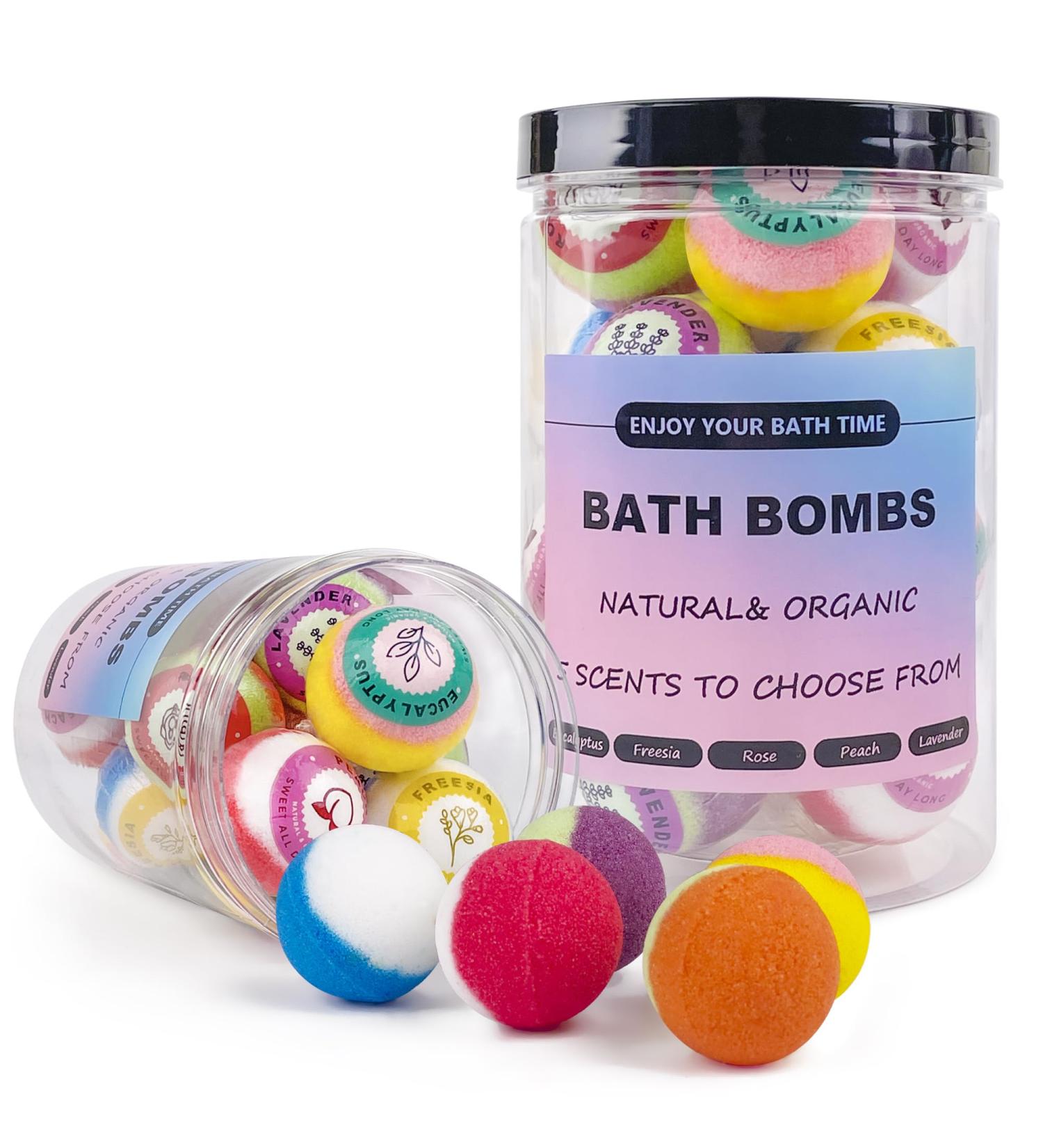 Bath Bombs Gift Set 15PCS Bath Bombs for Women 100% Natural Spa Experience 5 Luxurious Scents Best Gift for Mother s Day 15 bath bombs - Buy Online on GoSupps.com