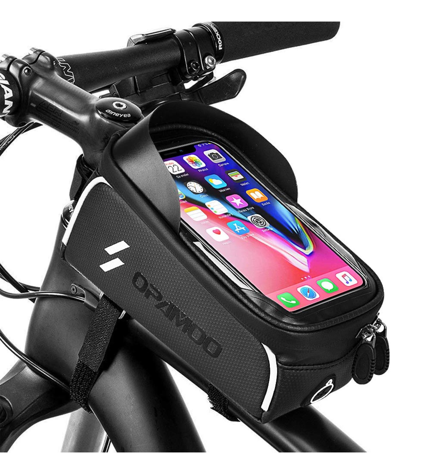 Waterproof Bike Phone Front Frame Bag for 6.5 iPhone - Cycling Phone Mount Pack - Buy Online on GoSupps.com