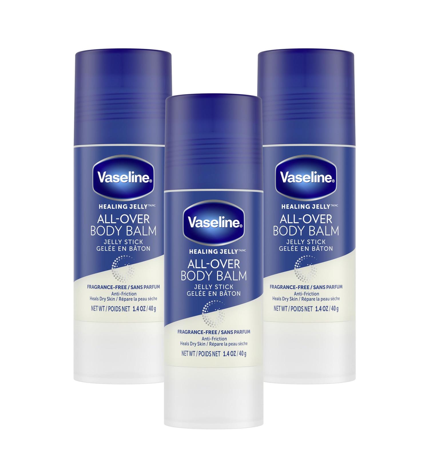 Vaseline All Over Jelly Balm Stick Healing Jelly Skin Care Unscented 40g (Pack of 3) Skin Moisturizer - Buy Online on GoSupps.com