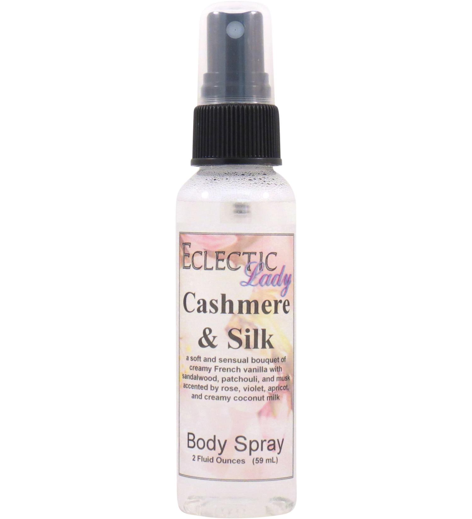 Cashmere and Silk Body Spray 4 ounces Body Mist for Women with Clean Light & Gentle Fragrance Long Lasting Perfume with Comforting Scent for Men & Women Cologne with Soft Subtle Aroma For Daily 4 Fluid Ounces - Buy Online on GoSupps.com