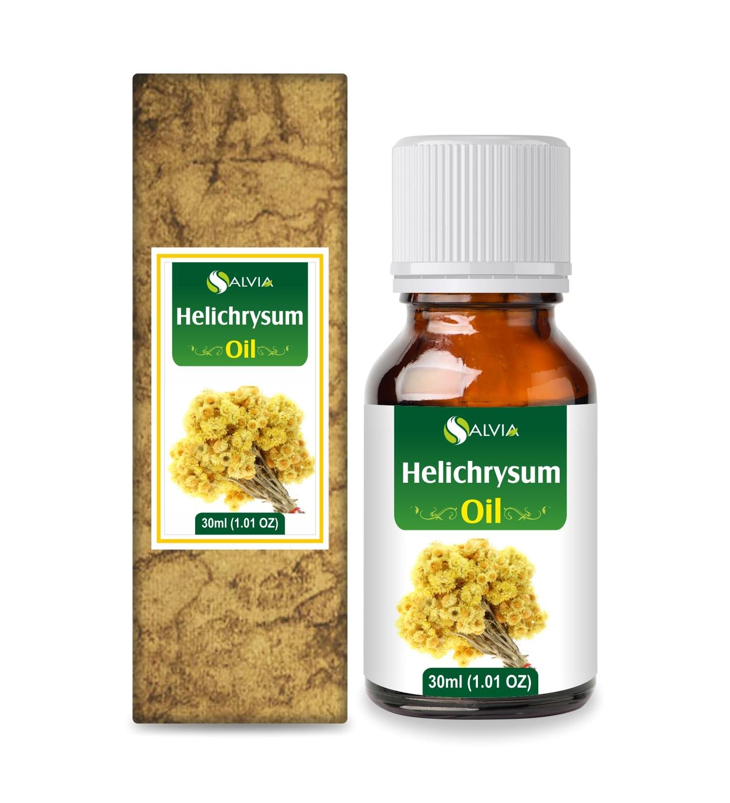 Helichrysum Essential Oil 100% Pure & Natural - Therapeutic Grade Aromatherapy Oil - 30 ML - Uncut & Undiluted Essential Oil for Skincare & Wellness - Buy Online on GoSupps.com