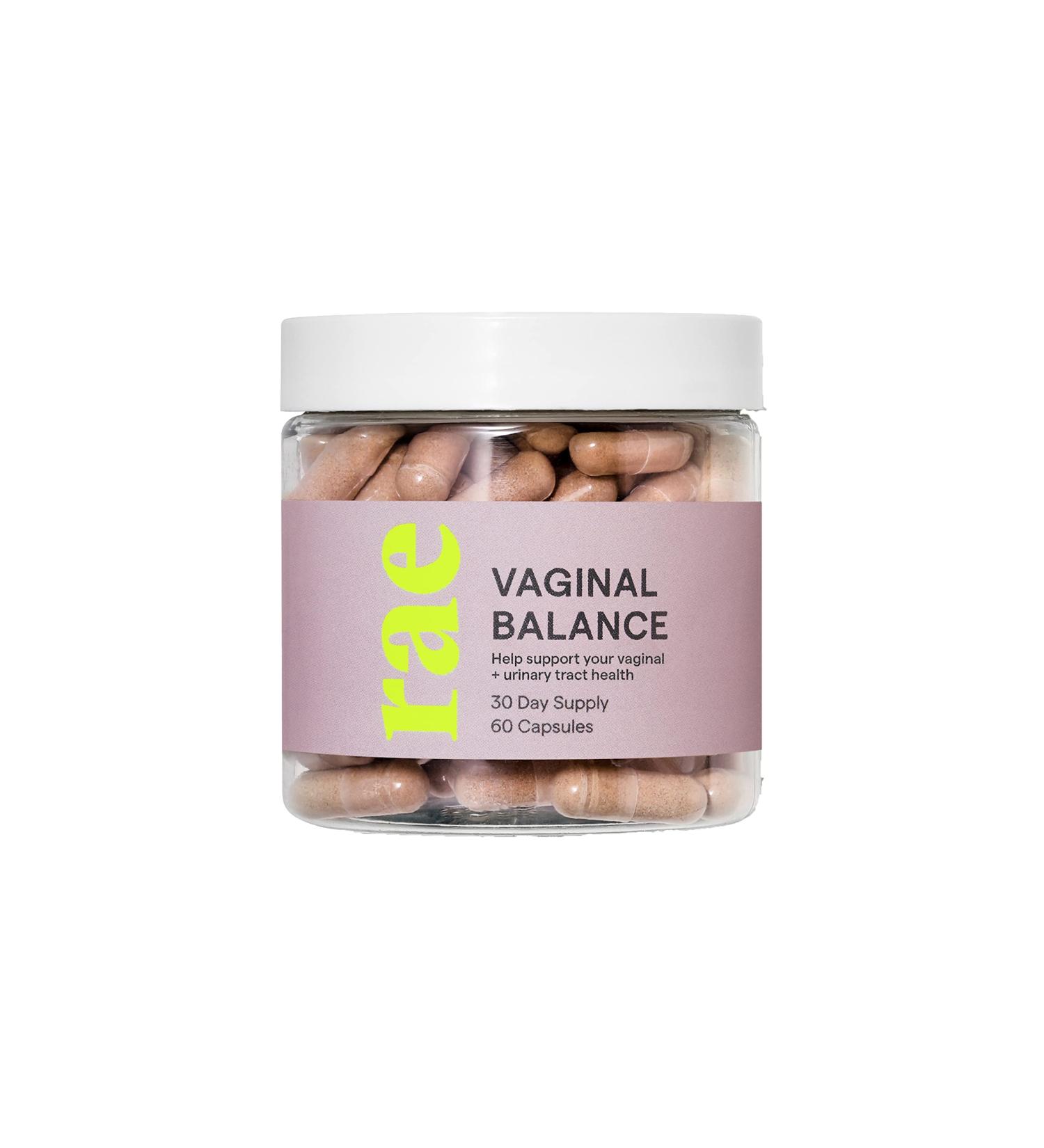 Rae Wellness Vaginal Balance Capsules - Natural UTI & Vaginal Health Supplement with Cranberry, Probiotics & Garlic - Vegan & Non-GMO - 60 Caps - Buy Online on GoSupps.com