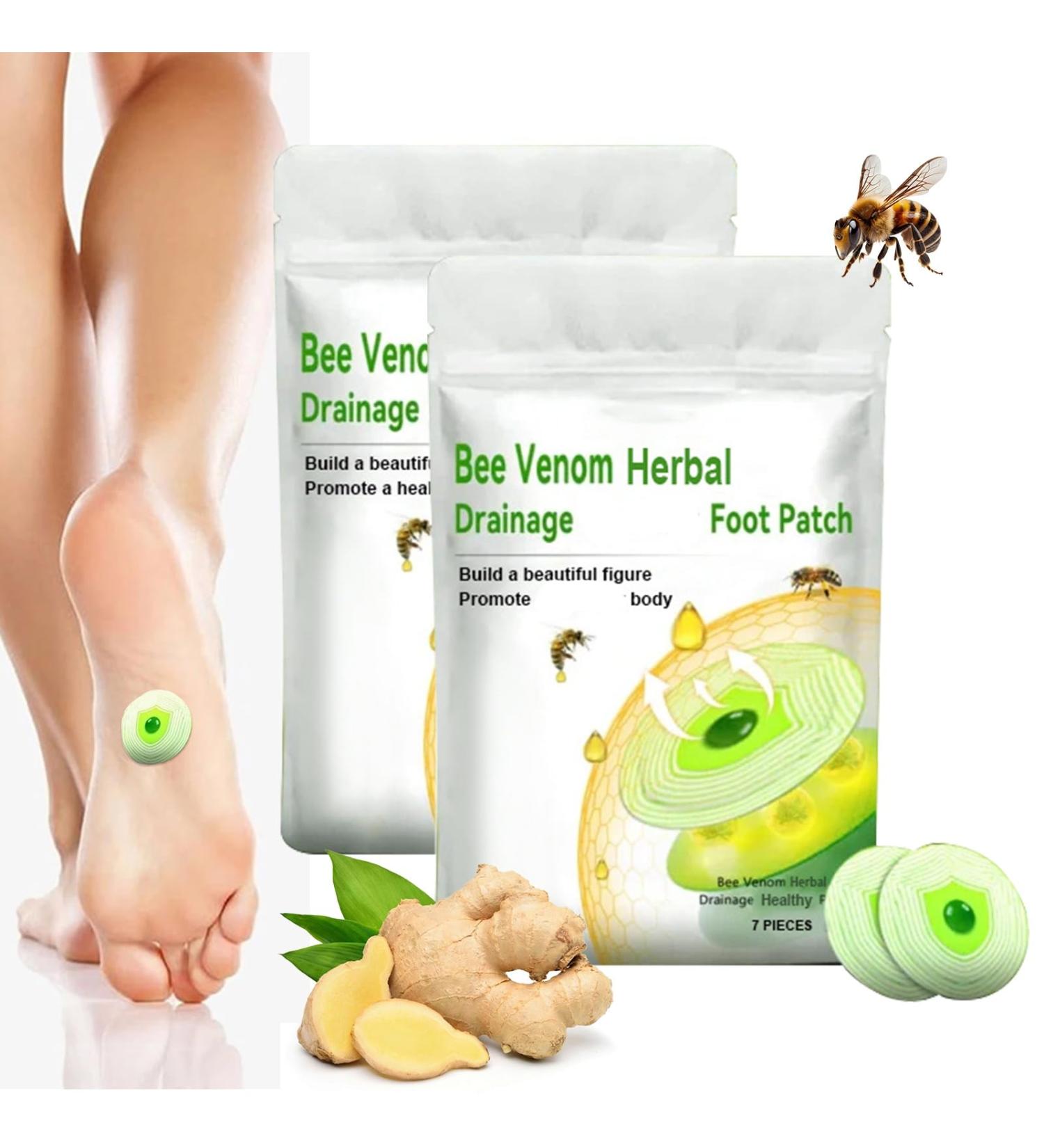 Asheyya 14 Pieces Bee Venom Lymphatic Drainage Patches Bee Venom Patch - Buy Online on GoSupps.com