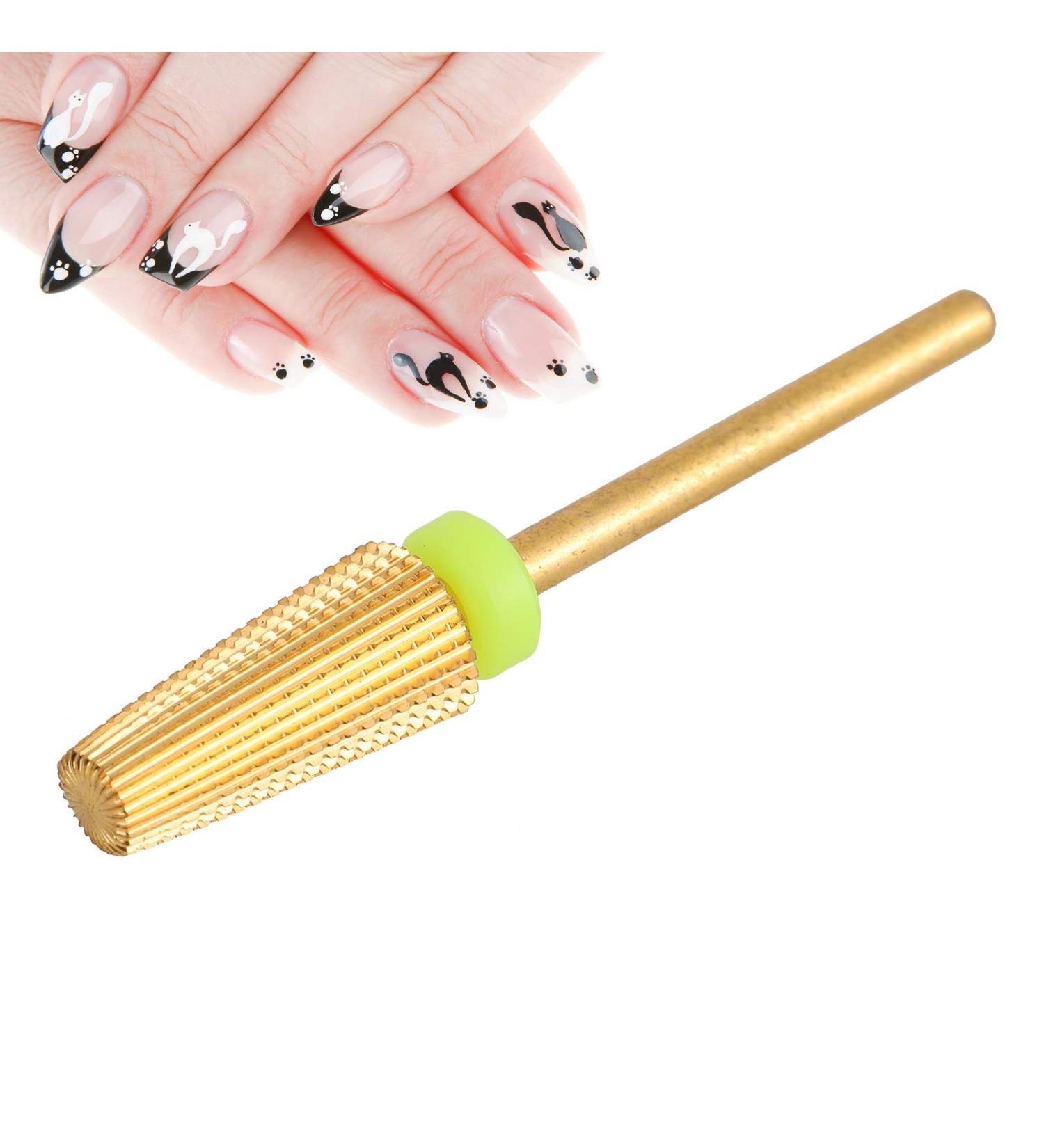 5-in-1 Carbide Nail Drill Bit Set - Cone Cuticle Clean Bit for Pedicure & Manicure (XF Grit) - Buy Online on GoSupps.com