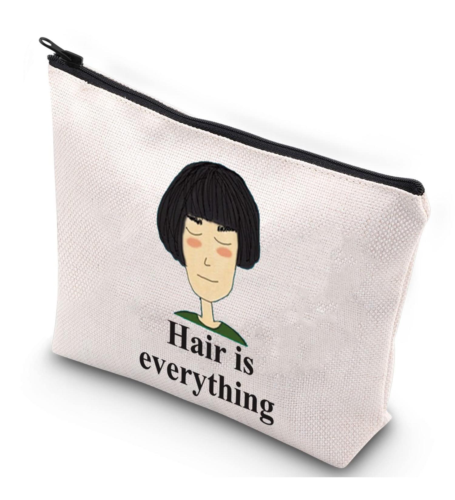 Clair New Haircut Wumpa Fleabag Cosmetic Bag - Hair is Everything Makeup Zip Pocket for Women & Girls - Buy Online on GoSupps.com