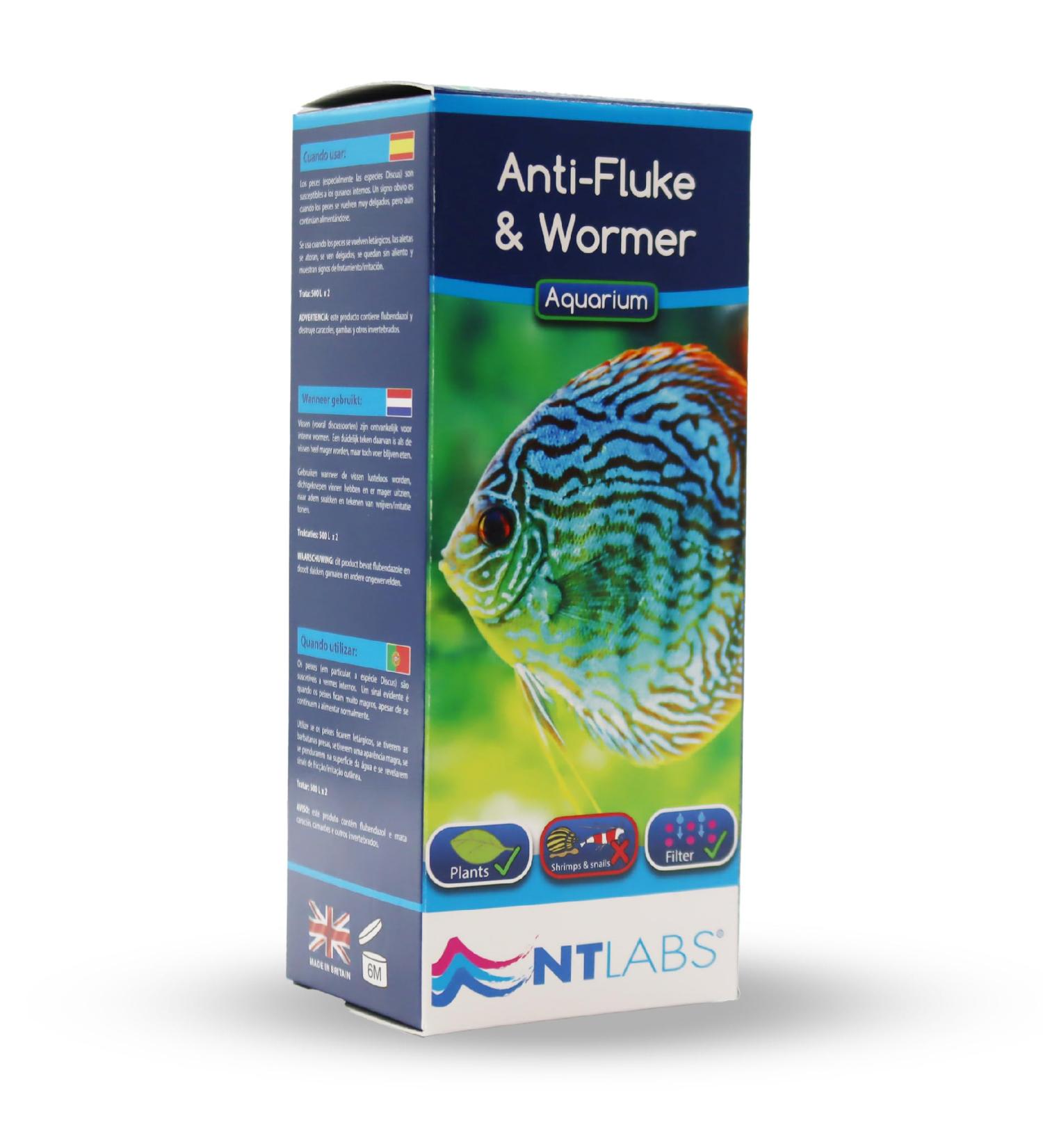 NT Labs Aquarium Anti-Fluke and Wormer Tropical/Coldwater Medicine - 20ml - Buy Online on GoSupps.com