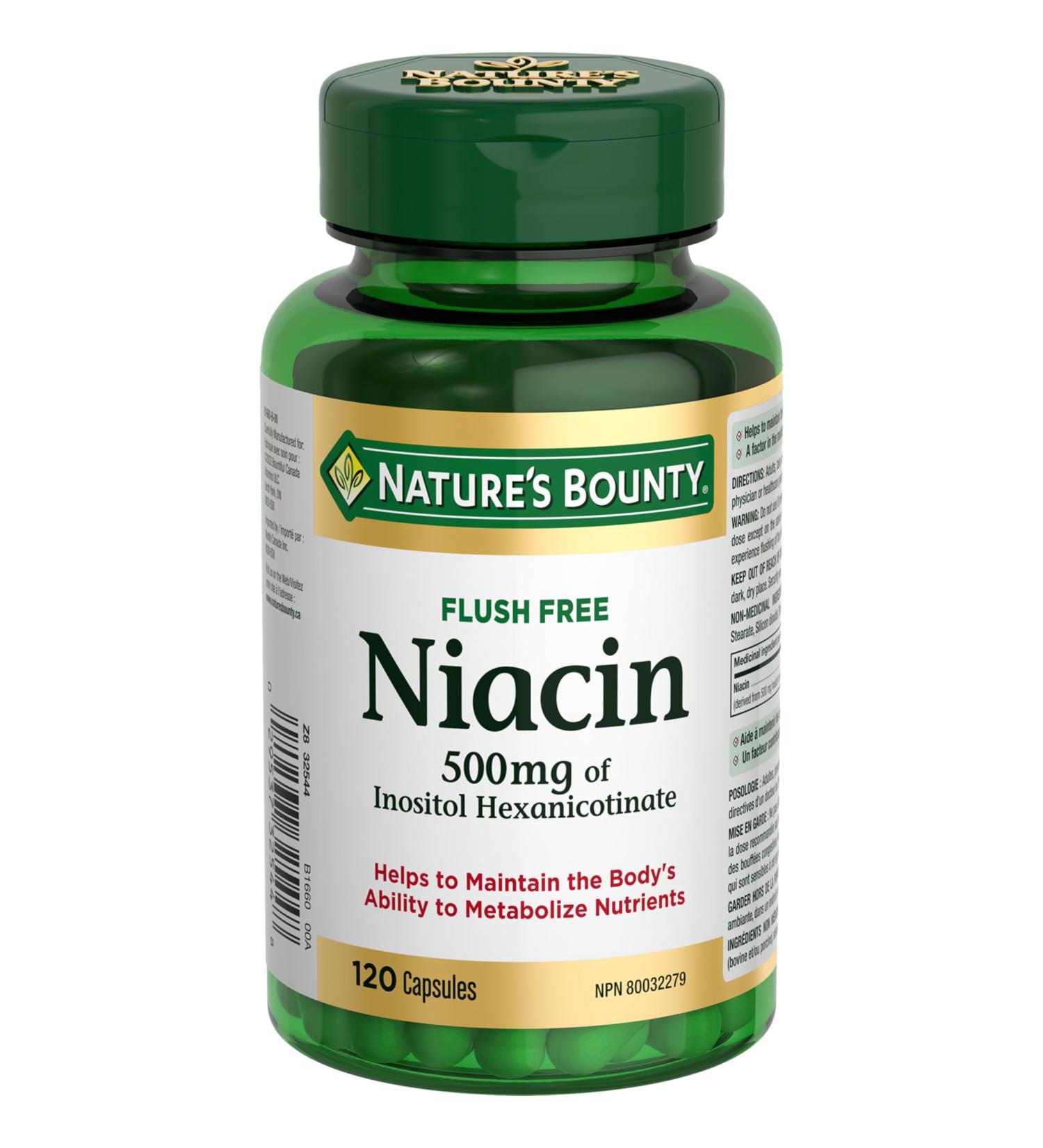 Nature's Bounty Niacin 120 Count - Buy Online on GoSupps.com