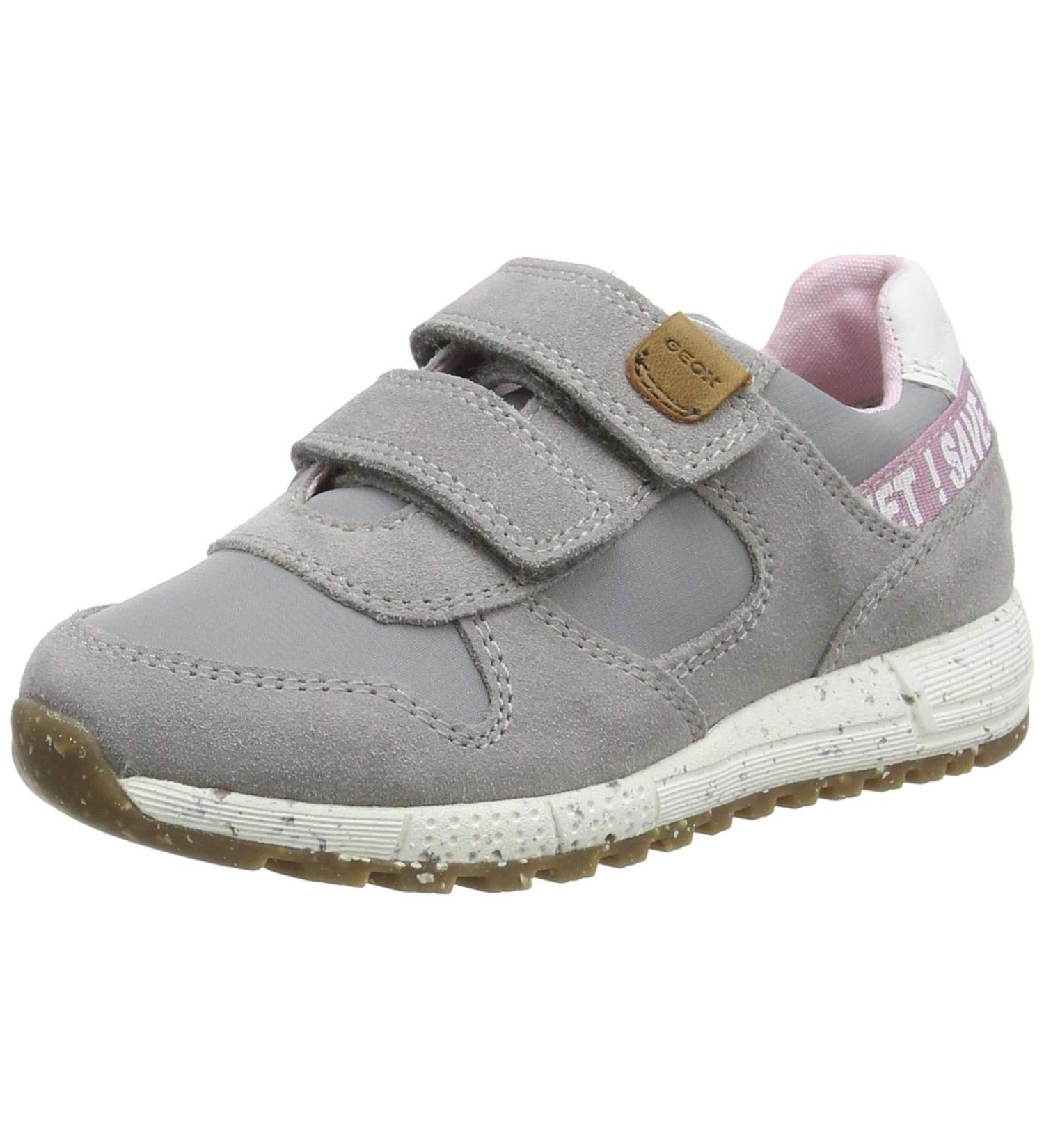 Geox Girl's B Alben C Sneakers 5 UK Grey - Stylish and Comfortable Shoes for Girls - Buy Online on GoSupps.com