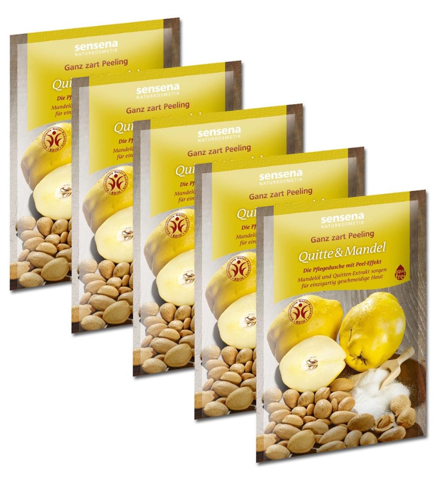 Very gentle peeling value pack "Quince & Almond" 5x 80g