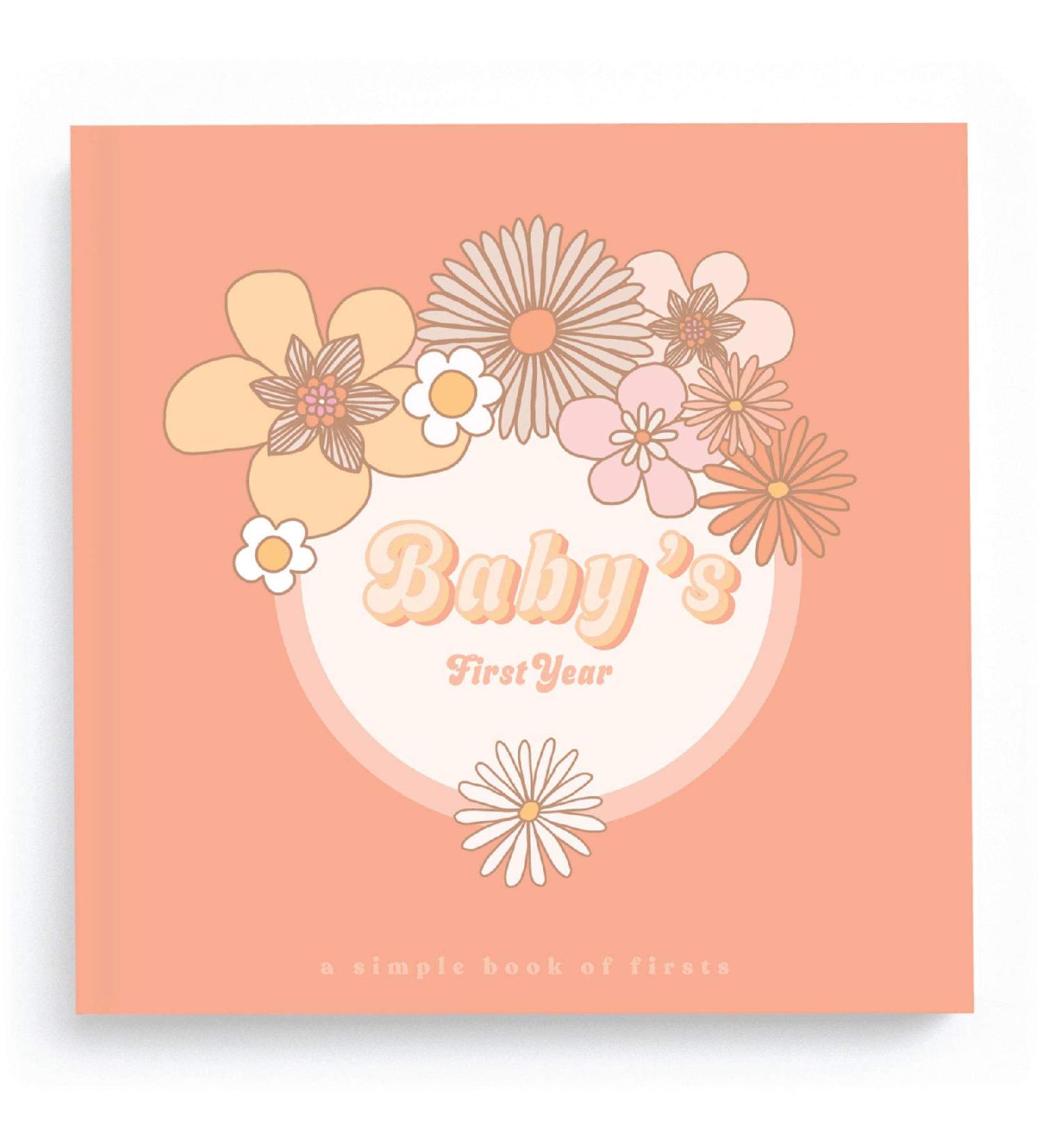 Lucy Darling Flower Child Baby Memory Book | First Year Journal Album for Girls - Milestone Keepsake Made in USA - Buy Online on GoSupps.com