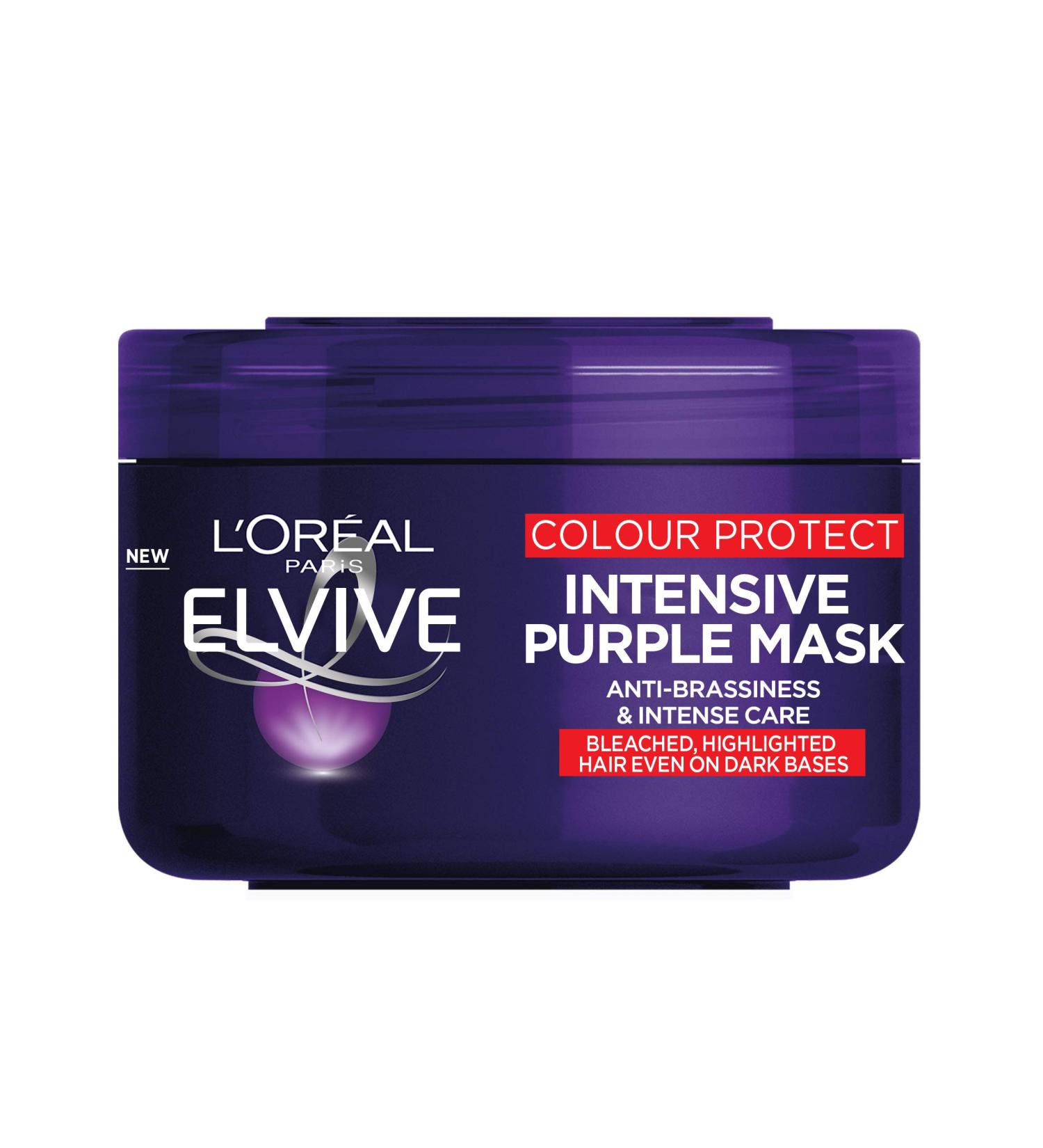 L'Oreal Paris Elvive Colour Protect Anti-Brassiness Purple Mask 250ml - Pack of 1 - Buy Online on GoSupps.com