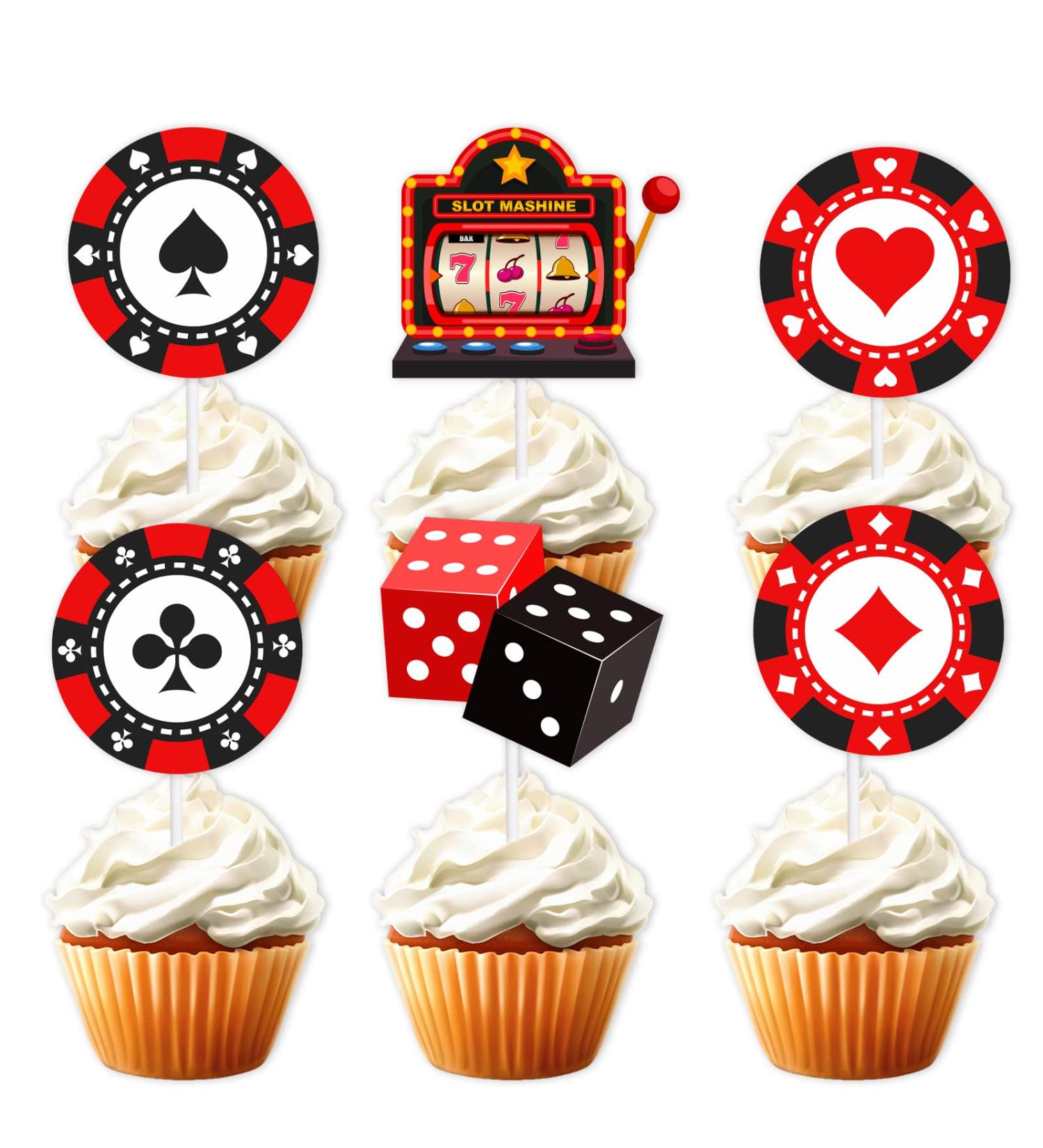 S-Cp-0505 ce Cream Fruit Dessert Cupcake Topper Colorful Glitter Happy Birthday Sensory Pop Game Theme Decor Supplies Baby Shower Boys Girls Birthday Party Decorations - Buy Online on GoSupps.com