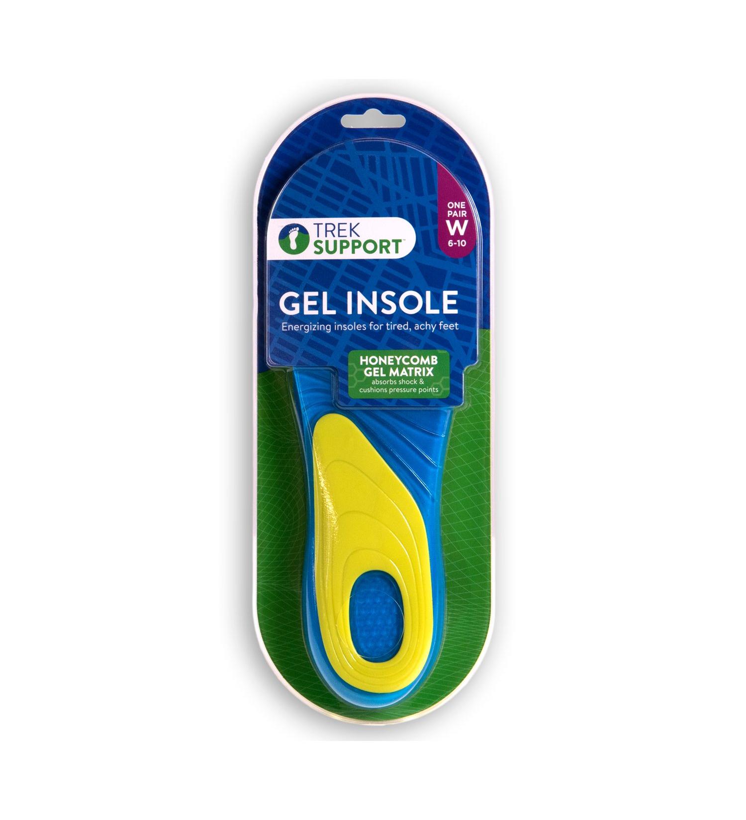 Trek Support Gel Insole Women Size 6-10 Medium - 1 Pair | Yellow Gel Insole - Buy Online on GoSupps.com