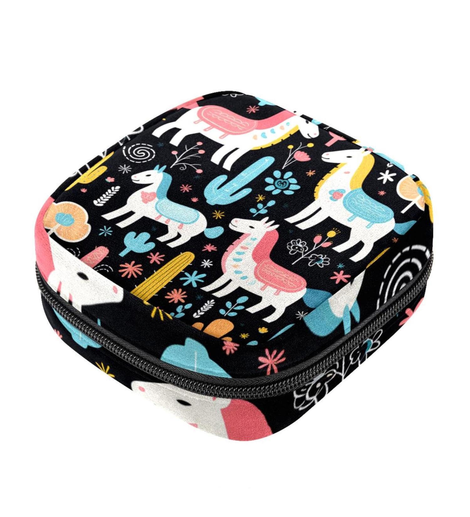 Period Bag | Sanitary Napkin Storage & Tampon Holder for Purse | 4.7x6.6x6.6 in - Classic Design - Buy Online on GoSupps.com