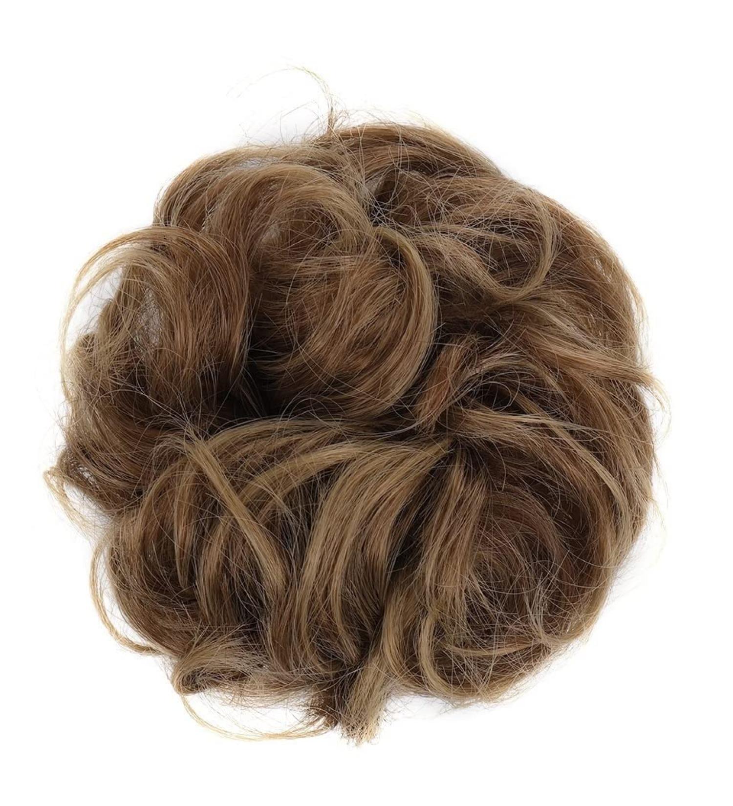 Messy Bun Hair Piece for Women Donut Hair Bun Scrunchie for Women Girls Curly Wave Synthetic Chignon Hairpiece with Rubber Band Messy Bun Hair Pieces Extensions Fake Hair Accessories for Women Girl 12T24 - Buy Online on GoSupps.com