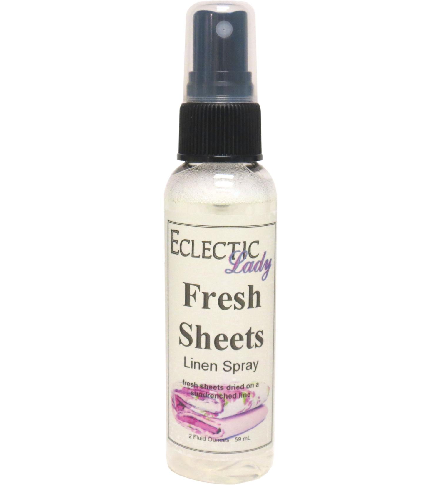 Fresh Sheets Linen Spray (Double Strength) 2 ounces - Eclectic Lady Sheet and Linen Spray - No Artificial Colors Parabens or Preservatives - Long-Lasting Scent for Bed Fabric & Pillow 2 Fluid Ounces (Double Strength) - Buy Online on GoSupps.com