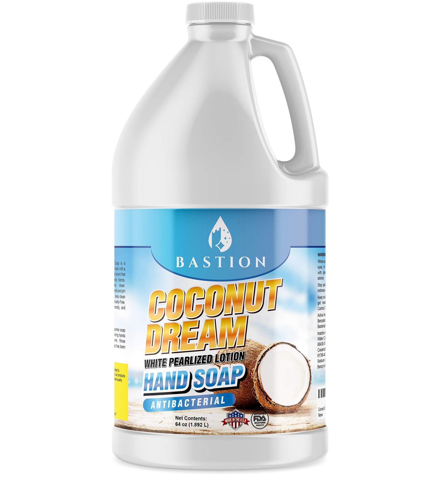 Coconut Dream Antibacterial Hand Soap - 64 oz. Jug, Non-Toxic, Made in USA - Buy Online on GoSupps.com