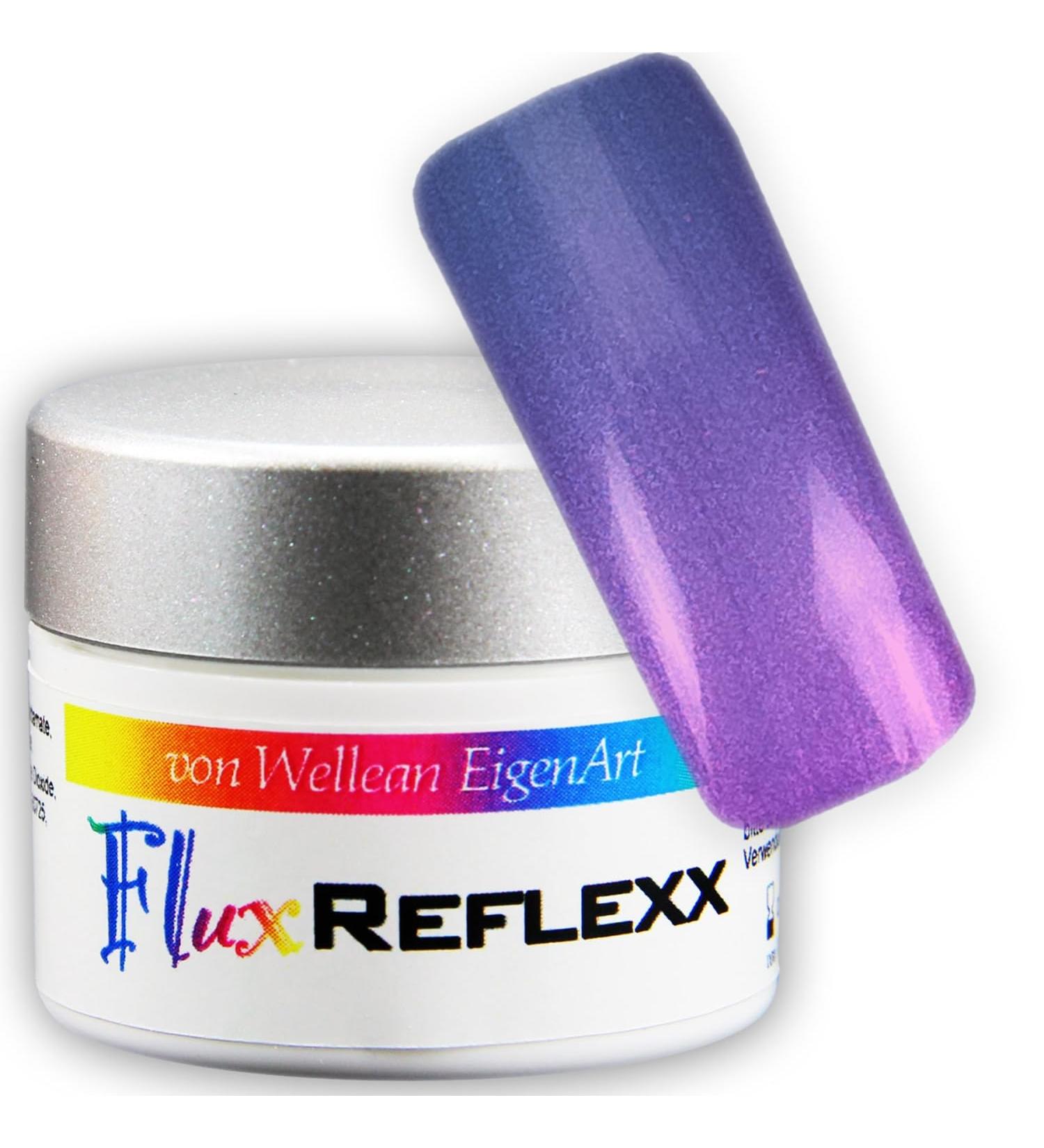UV Gel Flux REFLEXX shimmer effect - royal blue/pink