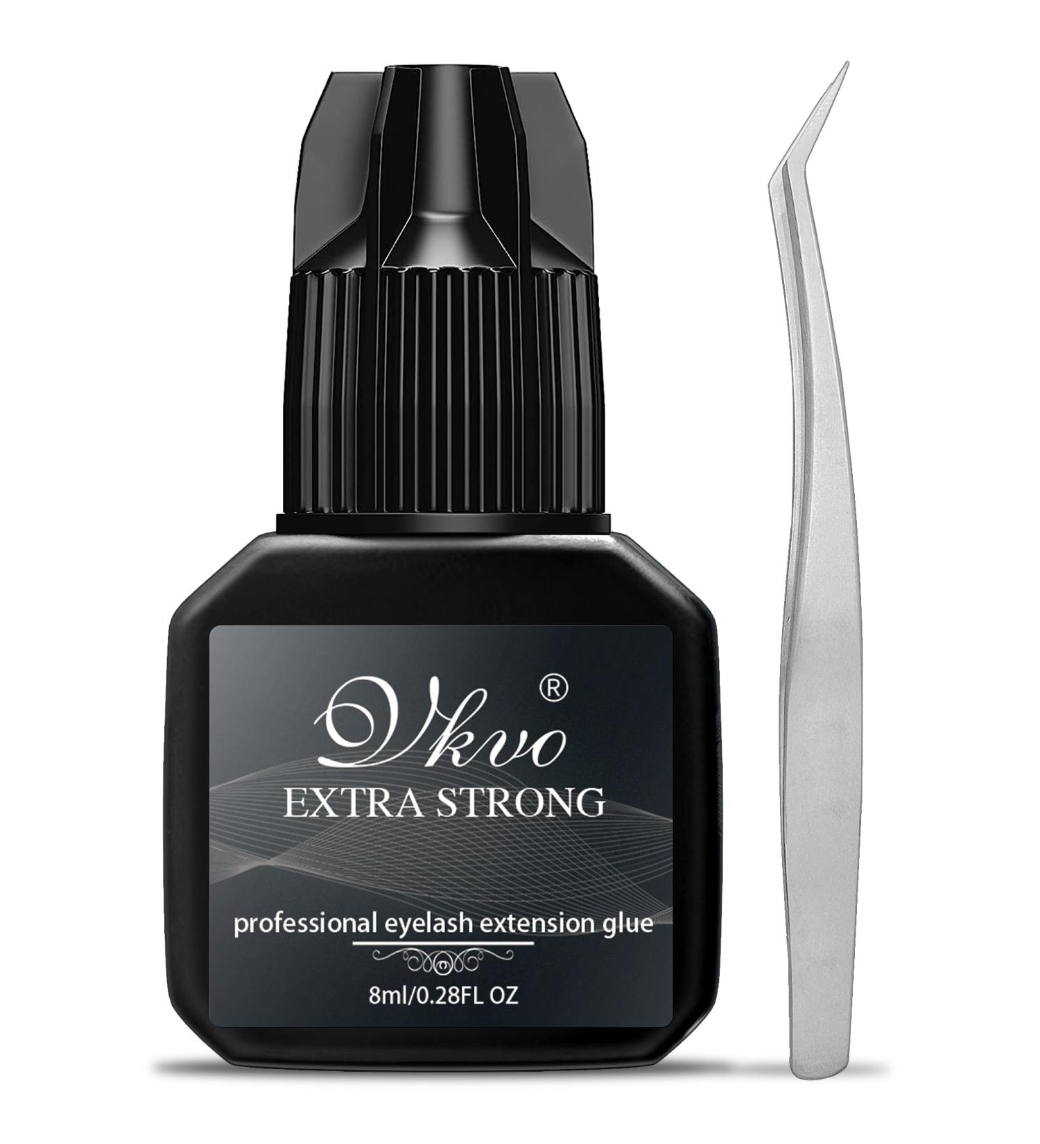 8ml Extra Strong Eyelash Extension Glue with Tweezers | Fast Drying 7-8 Weeks Retention Professional Use - Buy Online on GoSupps.com