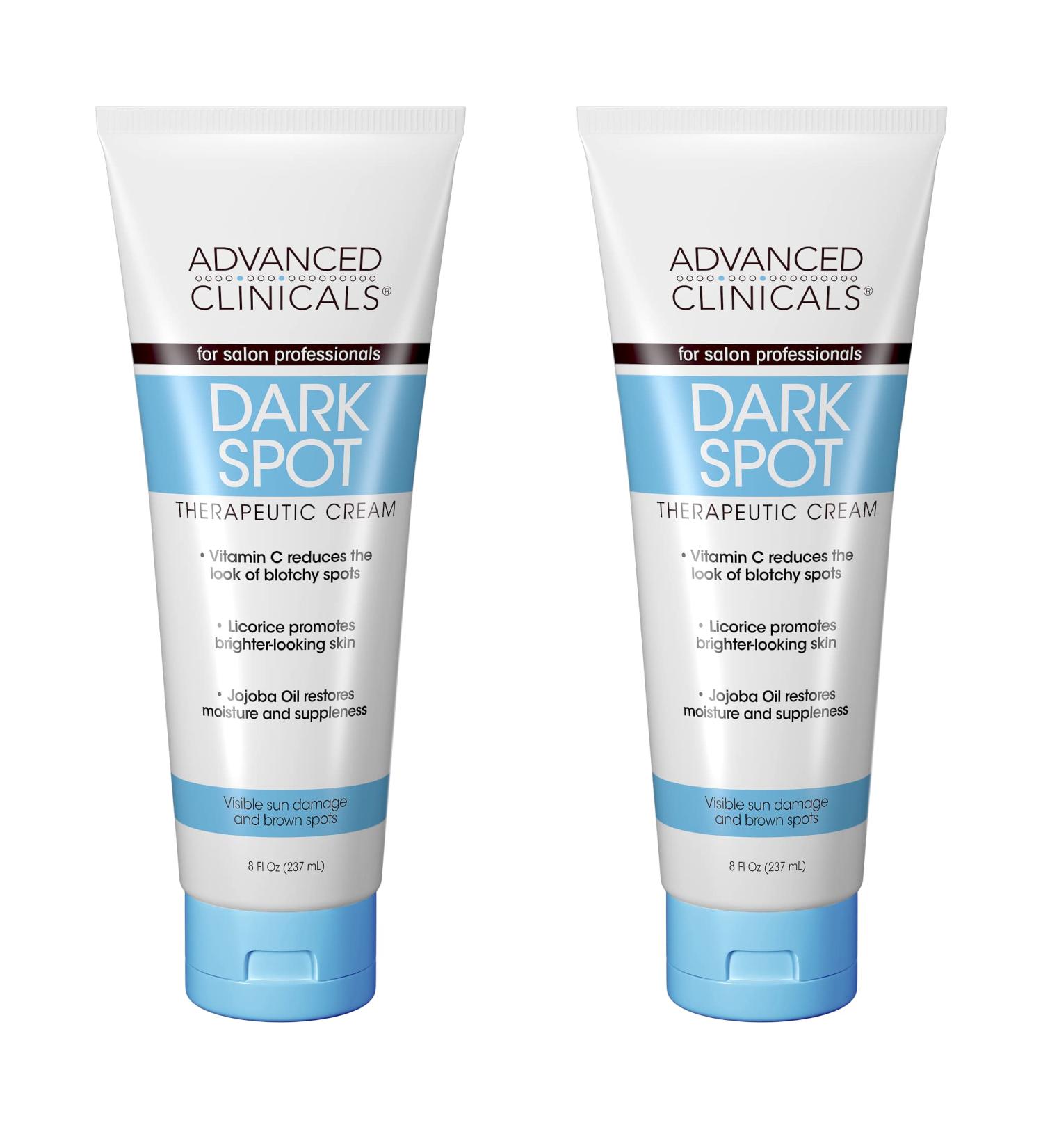 Advanced Clinicals Dark Spot Cream with Vitamin C - Anti-Aging Moisturizer for Face, Hands & Body - Reduces Age Spots & Wrinkles (Pack of 2) - Buy Online on GoSupps.com