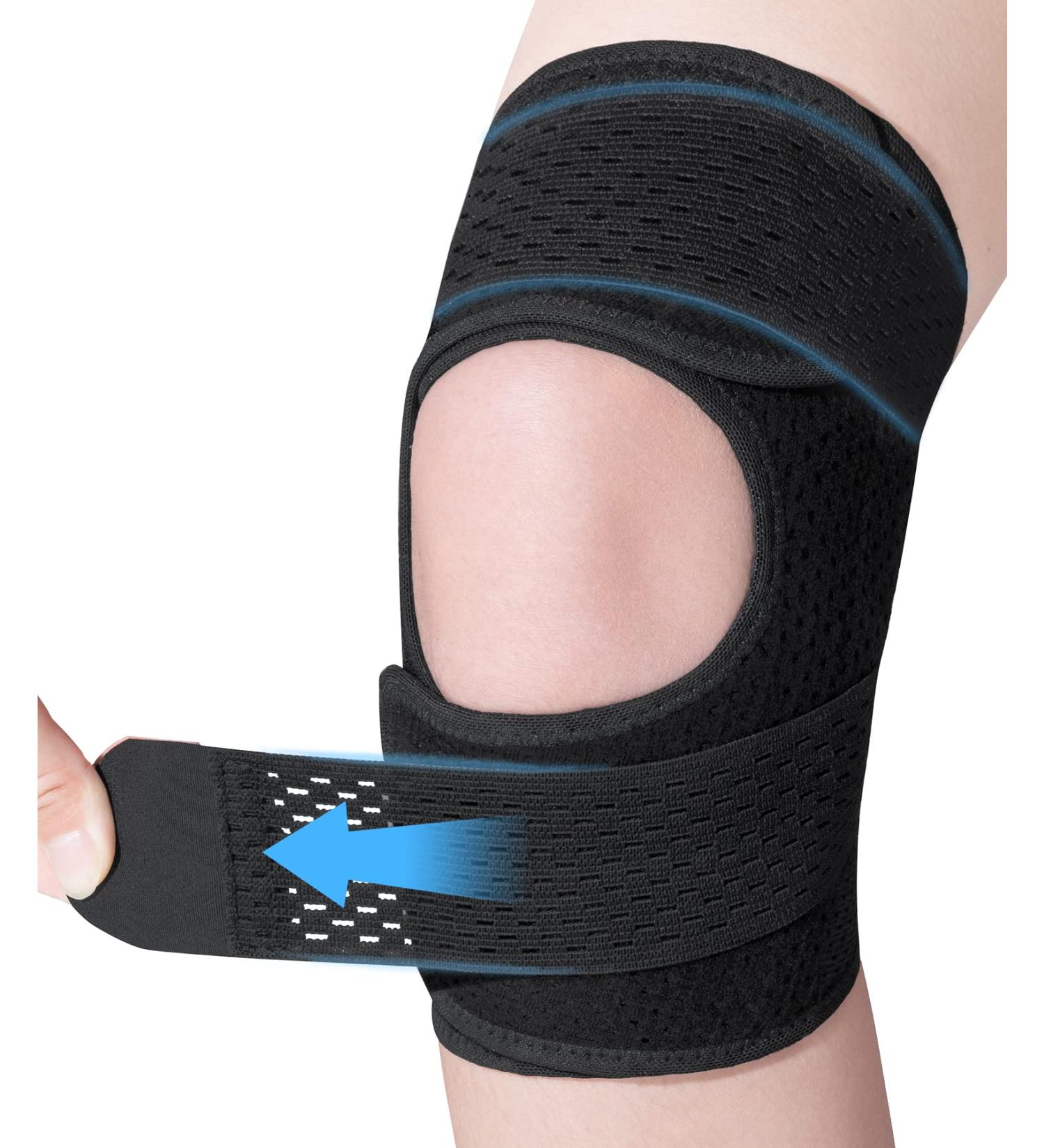 Prowaves Kniebandage for Men & Women - Adjustable Velcro Patella Support with Side Stabilizers Orthopedic Knee Brace for Arthritis Meniscus Tear Knee Pain Relief - Anti-Slip 4XL - Buy Online on GoSupps.com
