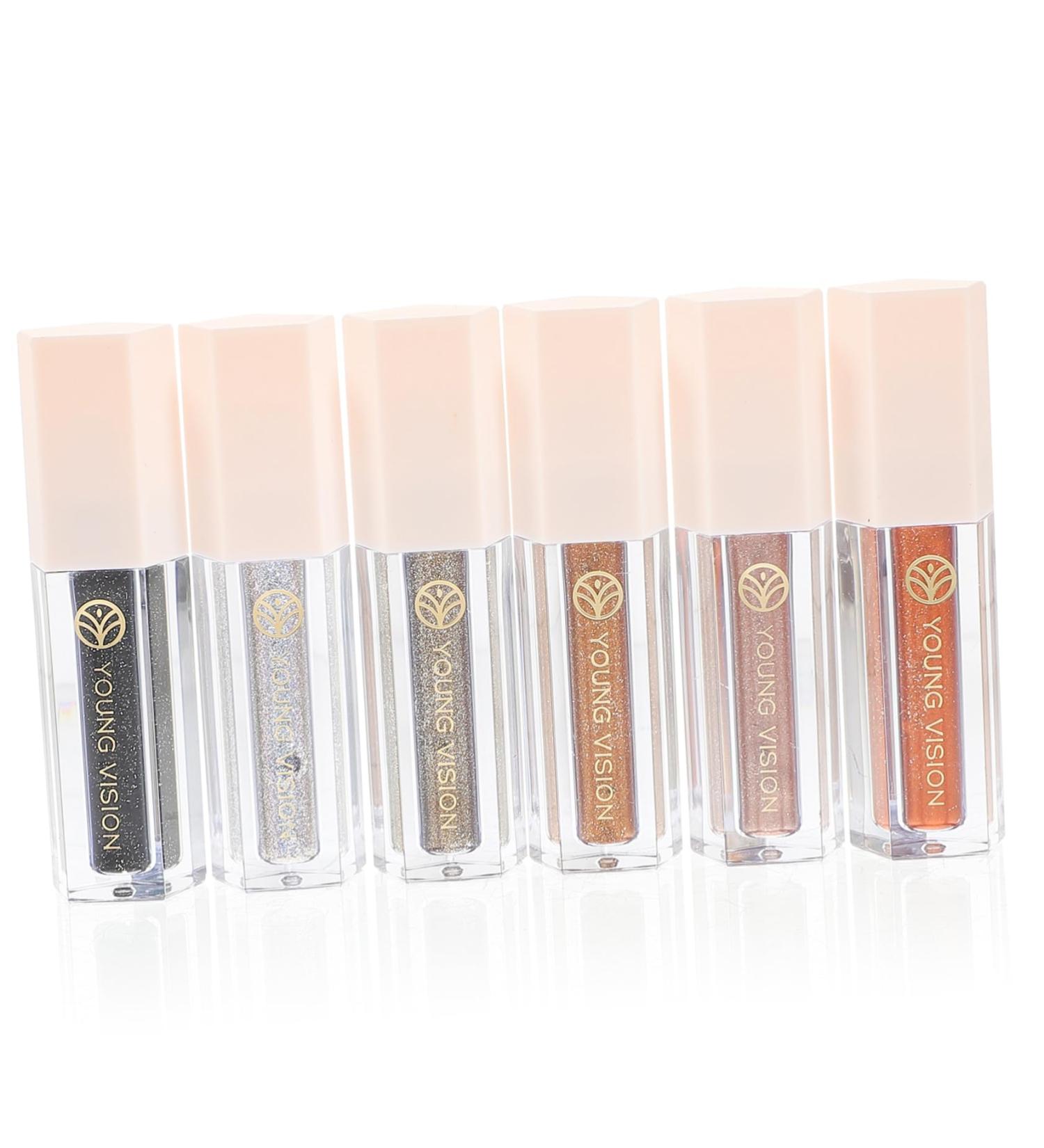 Healvian 6pcs Eye Shadow Set Eye Glitter Metallic Eye Shadow Glitter Eyeshadow Liquid Eyeshadow Highlighter 1 count (Pack of 1) As Shown - Buy Online on GoSupps.com