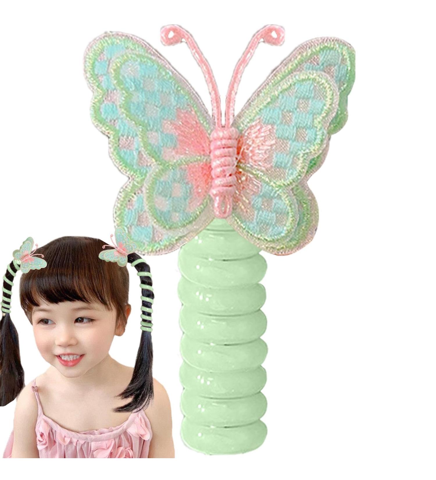 Phone Cord Hair Ties | Braided Telephone Wire Hair Bands | Colorful Elastic Telephone Hair Clips For Children Women Kids Halloween Green - Buy Online on GoSupps.com