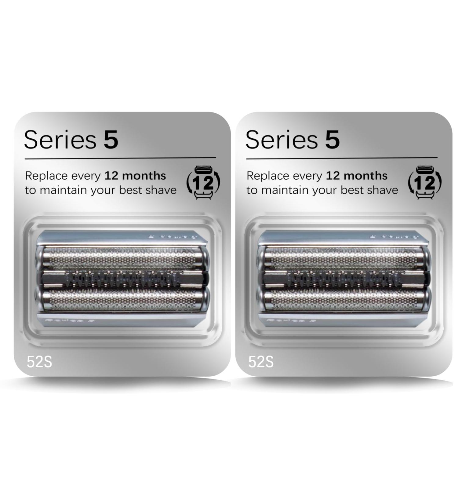 2P Series 5 Replacement Head 52S Compatible with Braun Electric Shaver S5 Wet and Dry Replacement Head Compatible with Braun Series 5 Replacement Foil and Cutter 52S Replacement Head Fit 5190cc 5090 - Buy Online on GoSupps.com