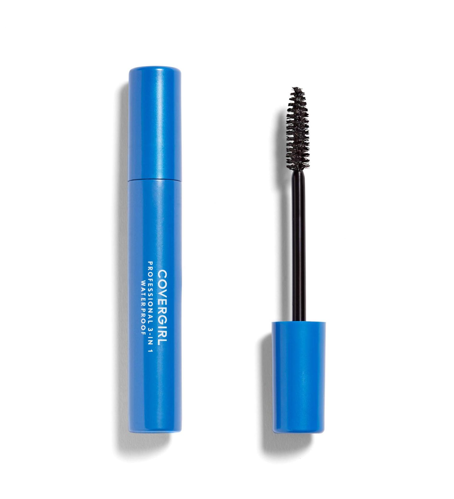 COVERGIRL Professional 3-in-1 Waterproof Mascara Very Black 225 - 0.3 Fl Oz (Pack of 1) - Buy Online on GoSupps.com