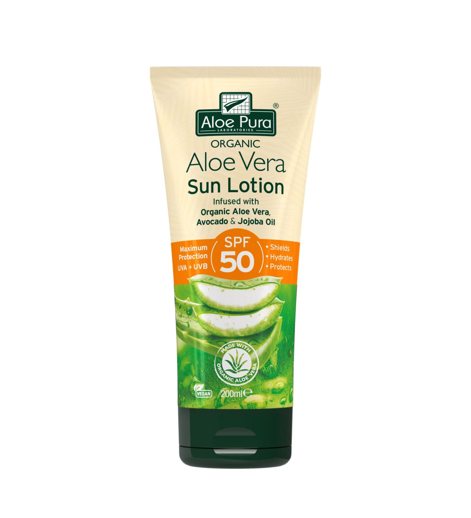 Organic Aloe Vera Sun Lotion SPF50