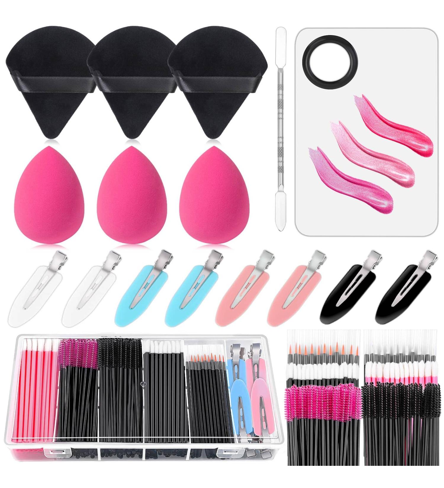 Disposable Makeup Applicators Kit with Mixing Palette and Storage Box - Makeup Artist Tools with Mascara Wands, Lip Brushes, and More - Buy Online on GoSupps.com