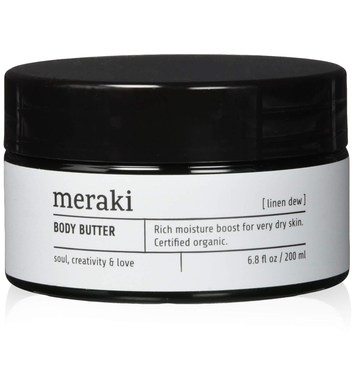 Meraki Body Butter Linen Dew 200ml - Nourishing Hydration for All Skin Types | Buy Internationally - Buy Online on GoSupps.com