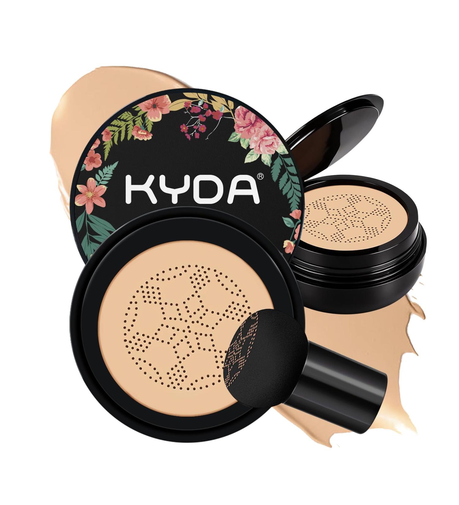 KYDA Mushroom Head Air Cushion BB Cream Mushroom Foundation for Older Women Lasting Moisturizing CC Cream Foundation for Mature Skin Even Skin Tone Concealer Makeup 0.705Oz Natural Beige 0.71 Ounce (Pack of 1) #05 Natu  - Buy Online on GoSupps.com