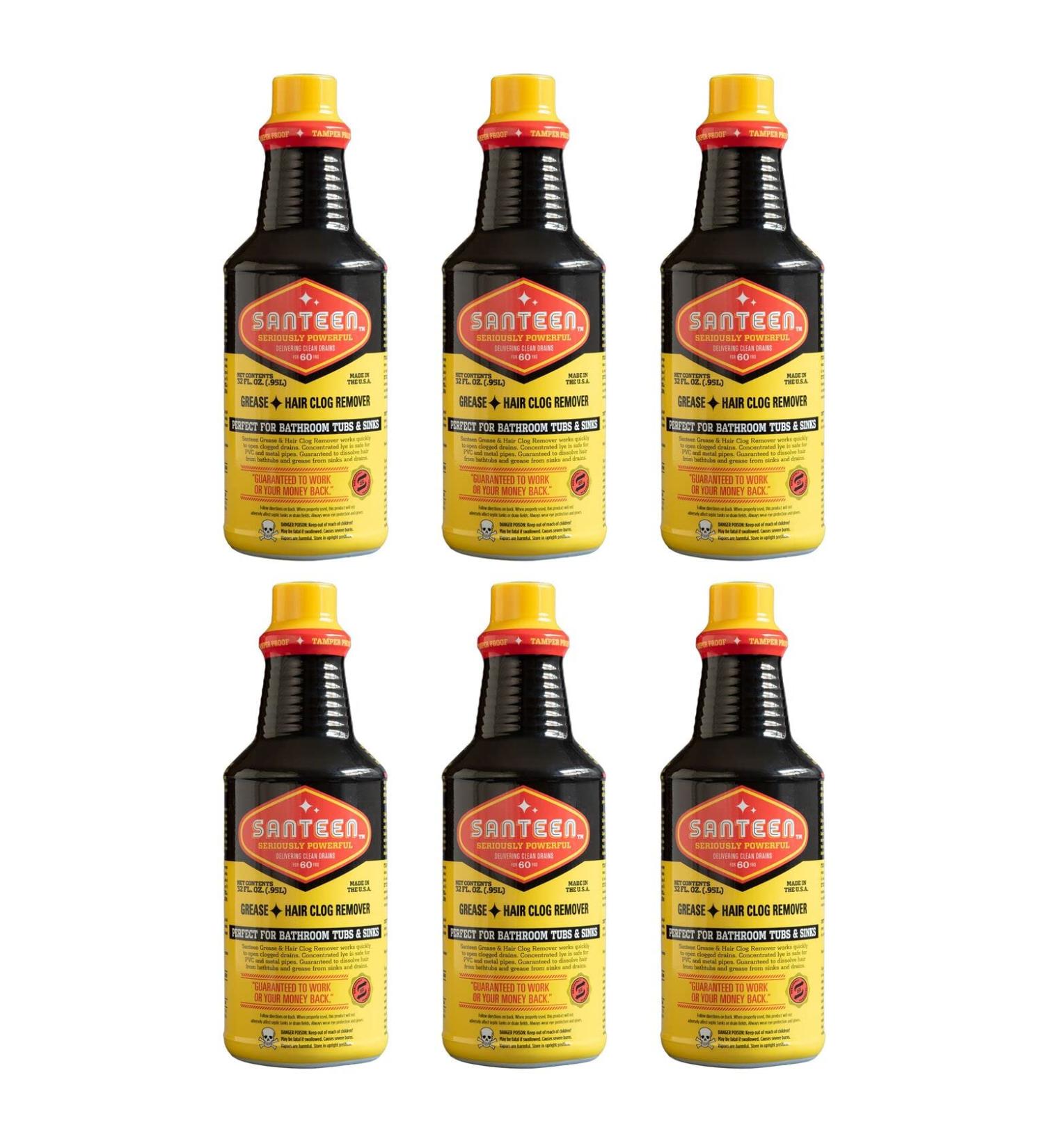 Buy Santeen 700-6 Grease Hair Drain Opener - 32oz Quart for Effective Clog Removal | International Shipping Available - Buy Online on GoSupps.com