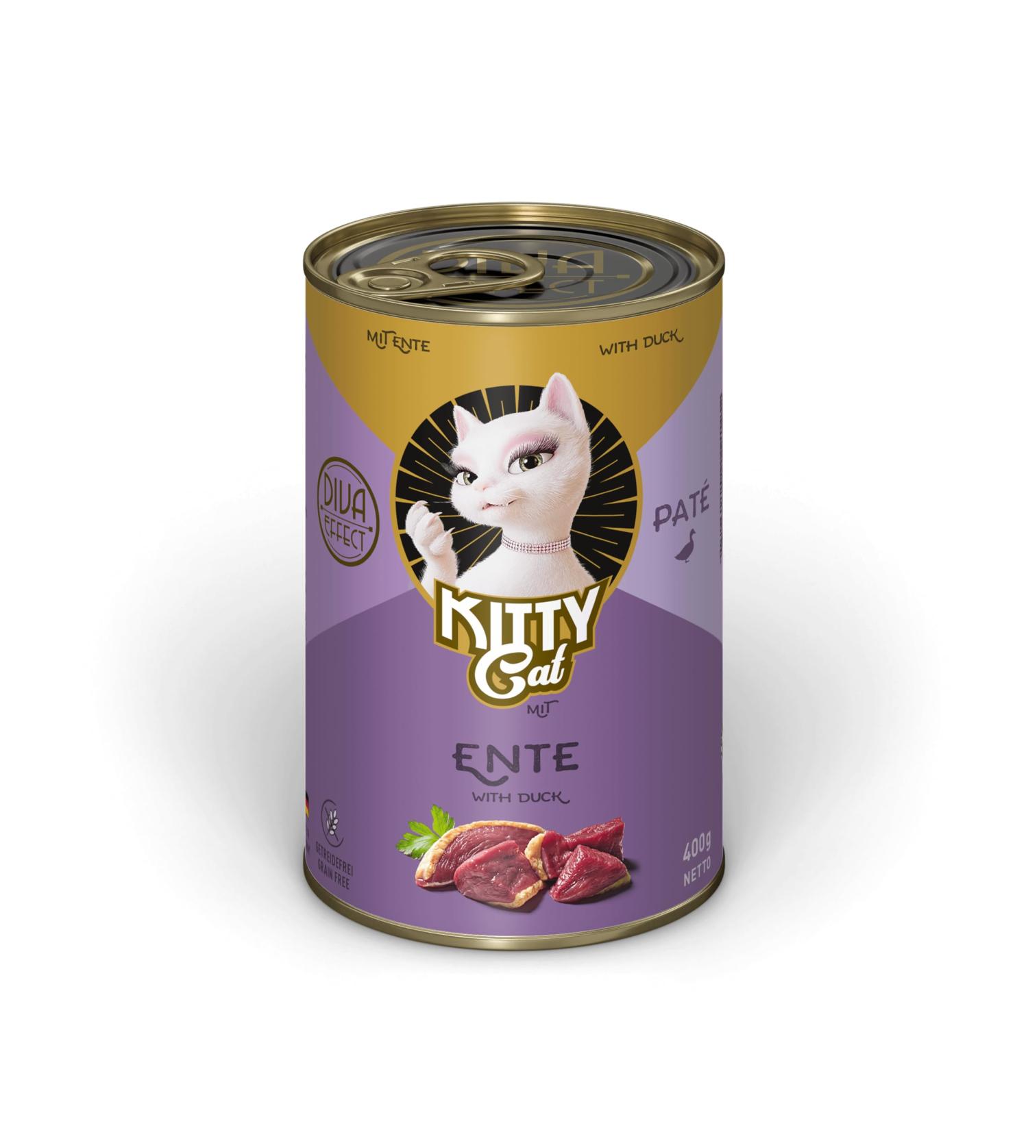 Buy Grain-Free Duck Pat for Cats - 6 x 400g High Meat Content Taurine & Salmon Oil - Made in Germany - Buy Online on GoSupps.com