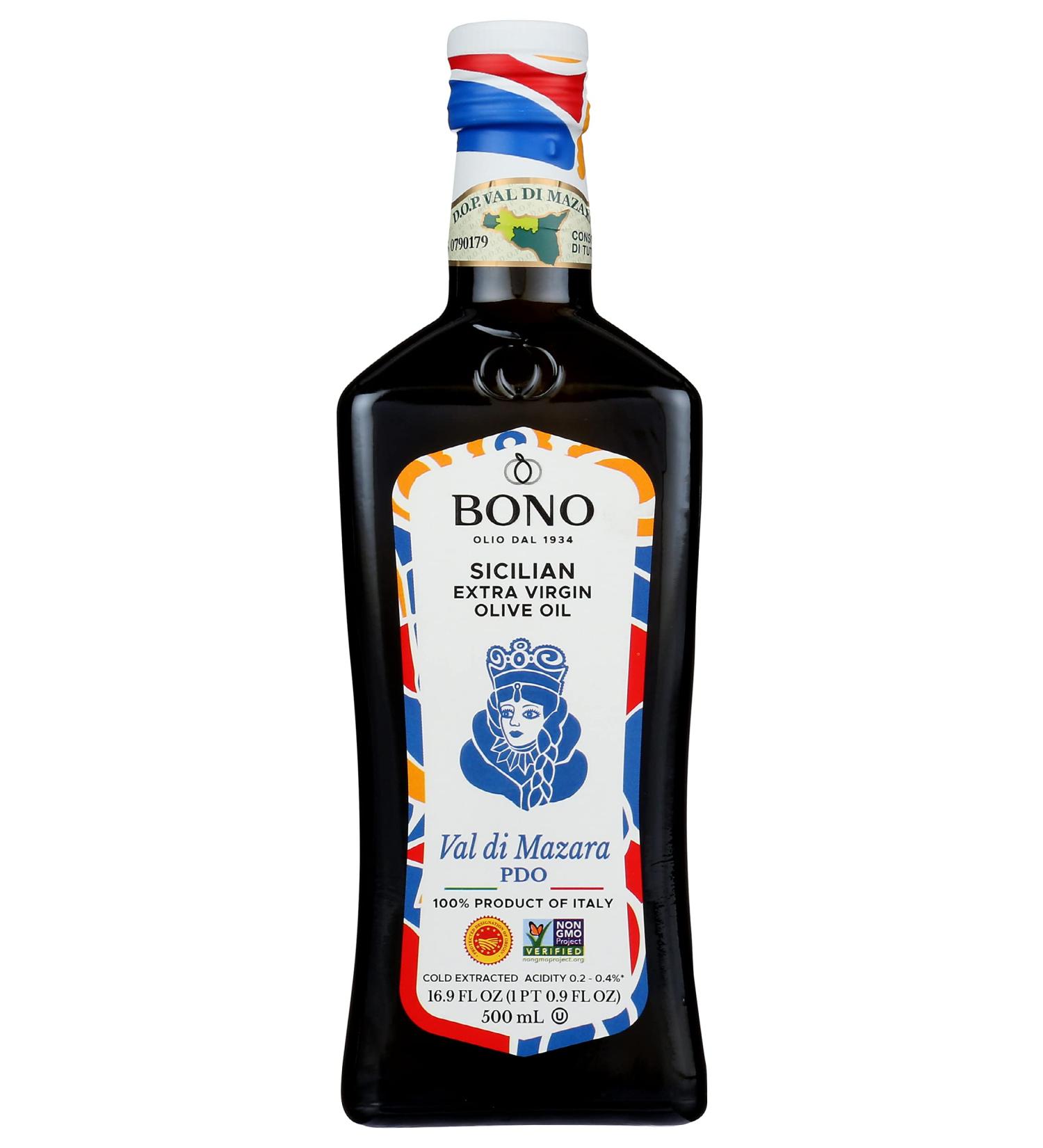 Buy Bono Sicilian PDO Val Di Mazara Extra Virgin Olive Oil - 16.9 oz | Premium Quality - Buy Online on GoSupps.com