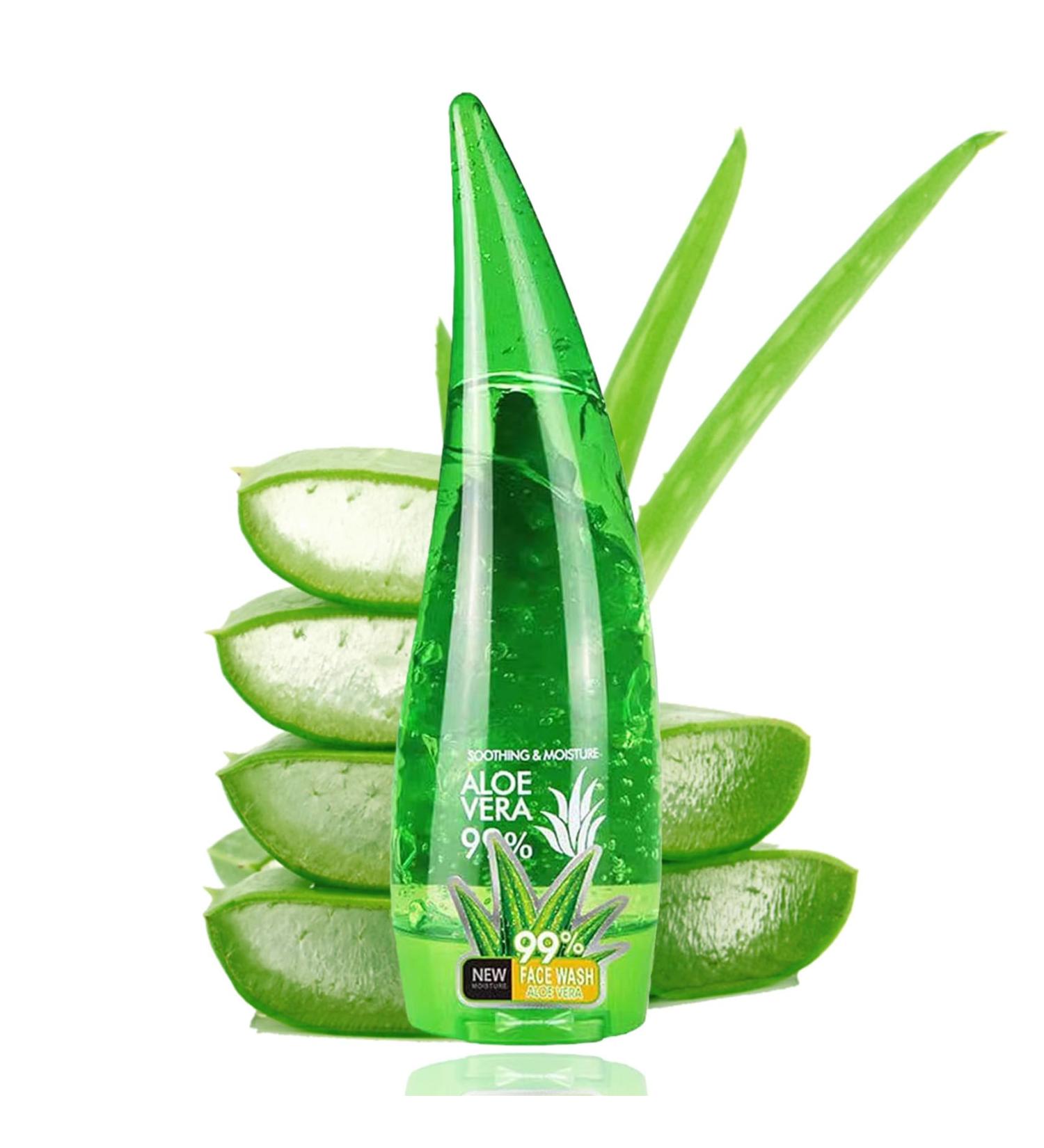 PERVALA 99% Organic Aloe Vera Gel Deep Moisturizing & Soothing Aloe Vera Lotion for Face Body & After Sun Care Non-Sticky & Cooling(260ml) - Buy Online on GoSupps.com