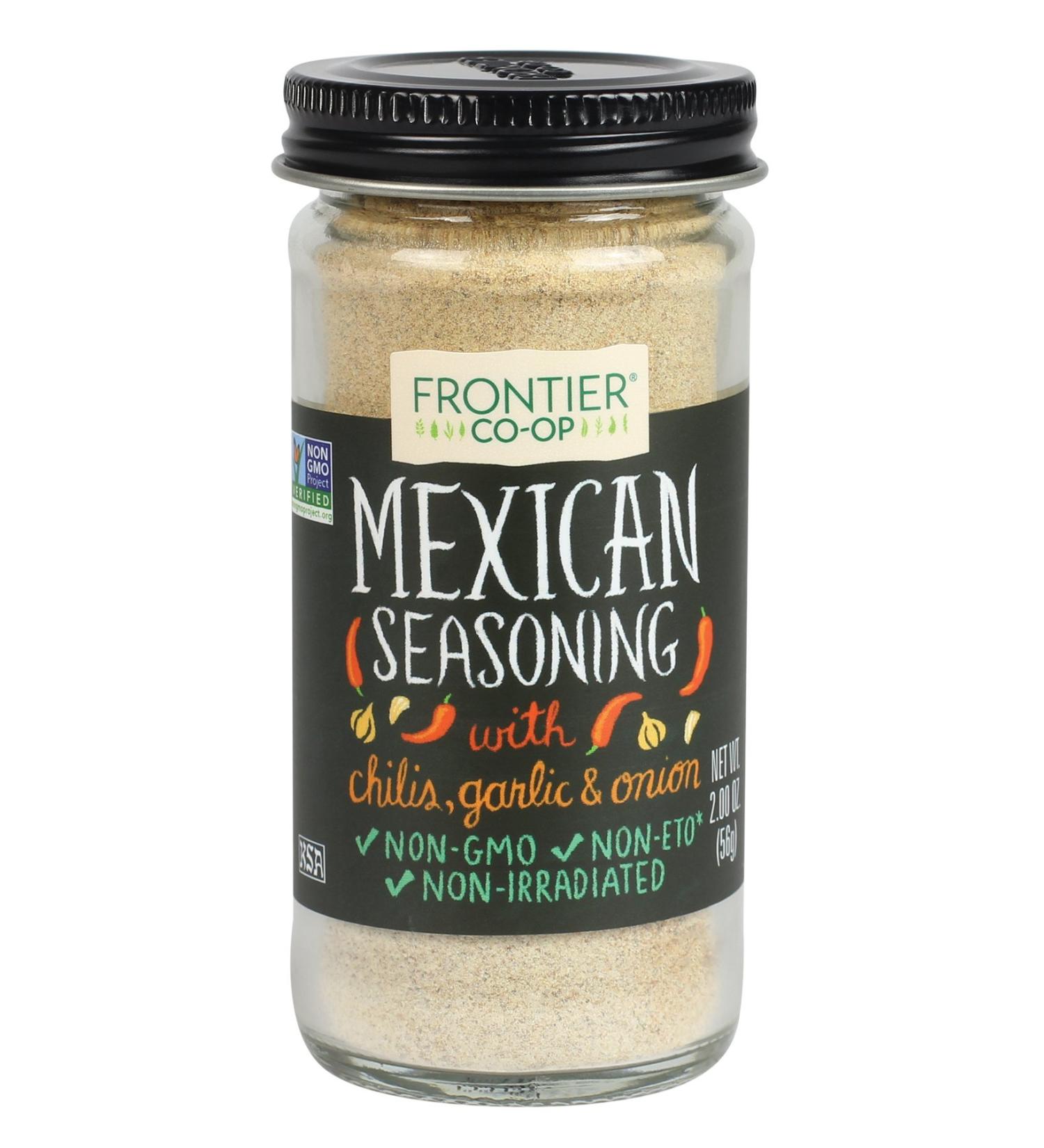 Frontier Natural Products Mexican Seasoning with Chilis, Garlic & Onion - 2 oz for Authentic Flavor - Buy Online on GoSupps.com