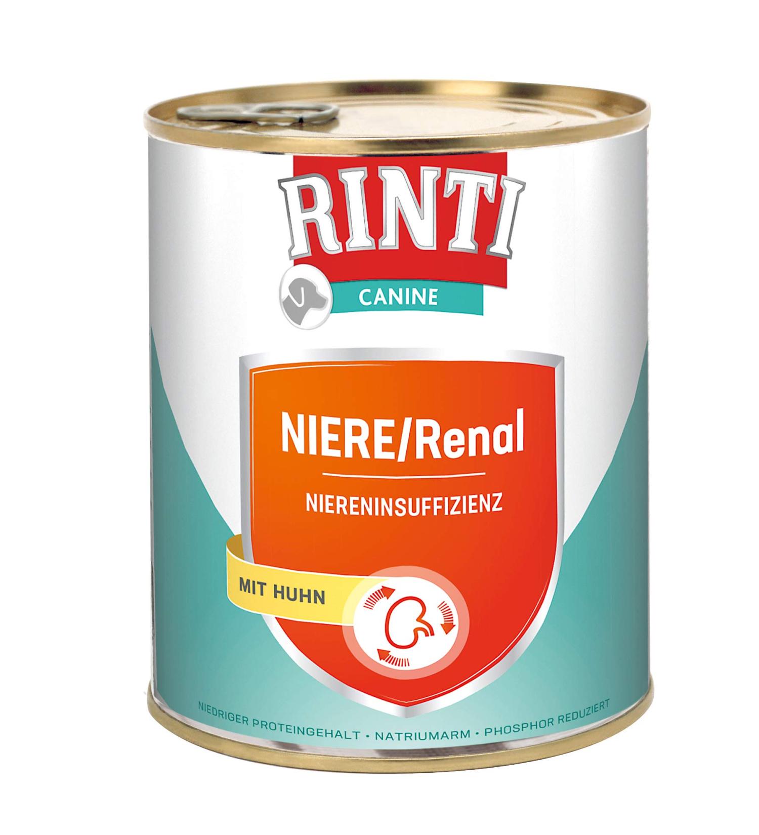 Rinti Canine Set of 6 bags of Chicken kidney 6 x 800 g