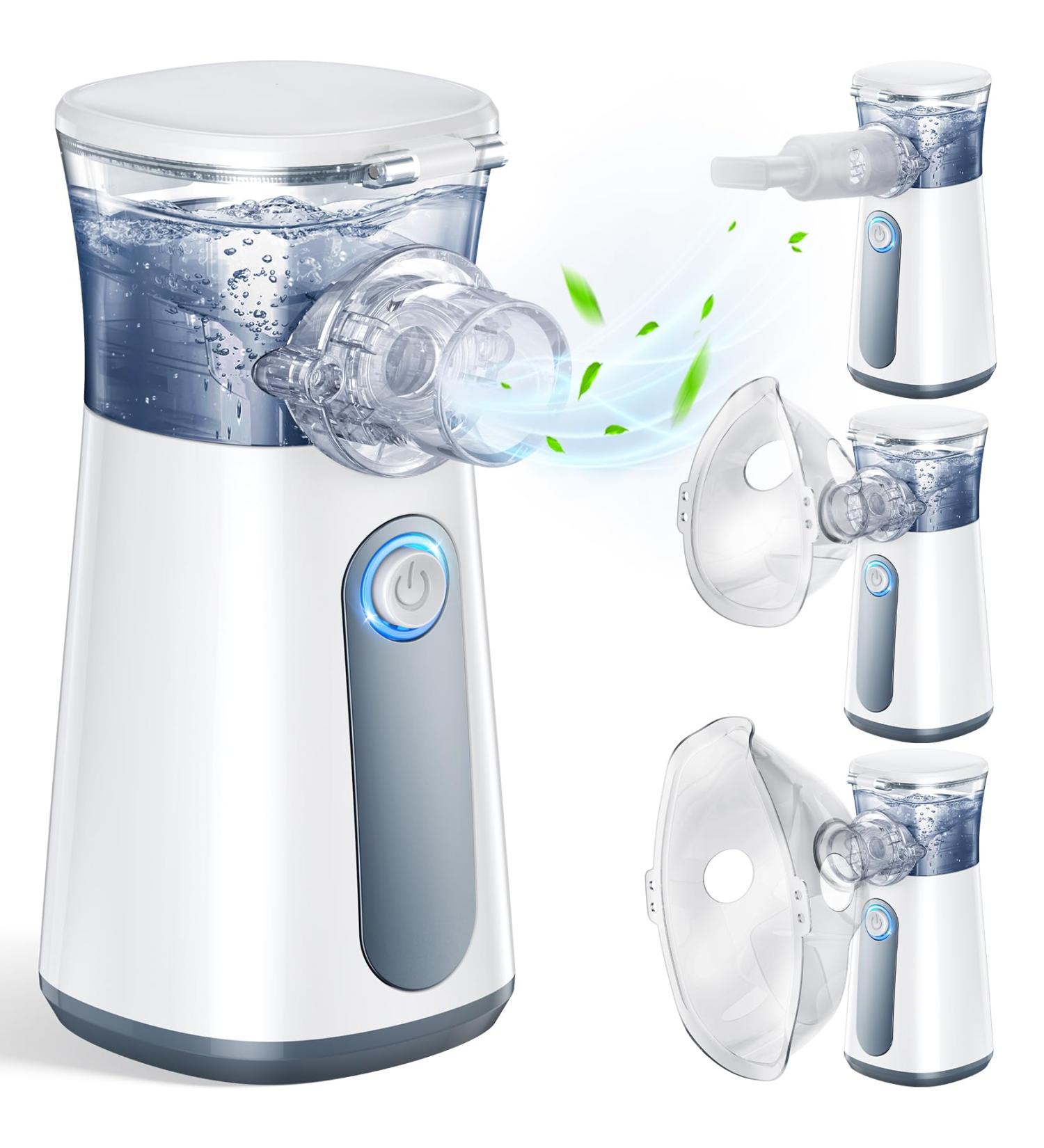 Portable Nebulizer Machine for Kids and Adults - Handheld Steam Inhaler for Asthma - Rechargeable Nebulizador para Ni os - Travel & Home Use - Buy Online on GoSupps.com