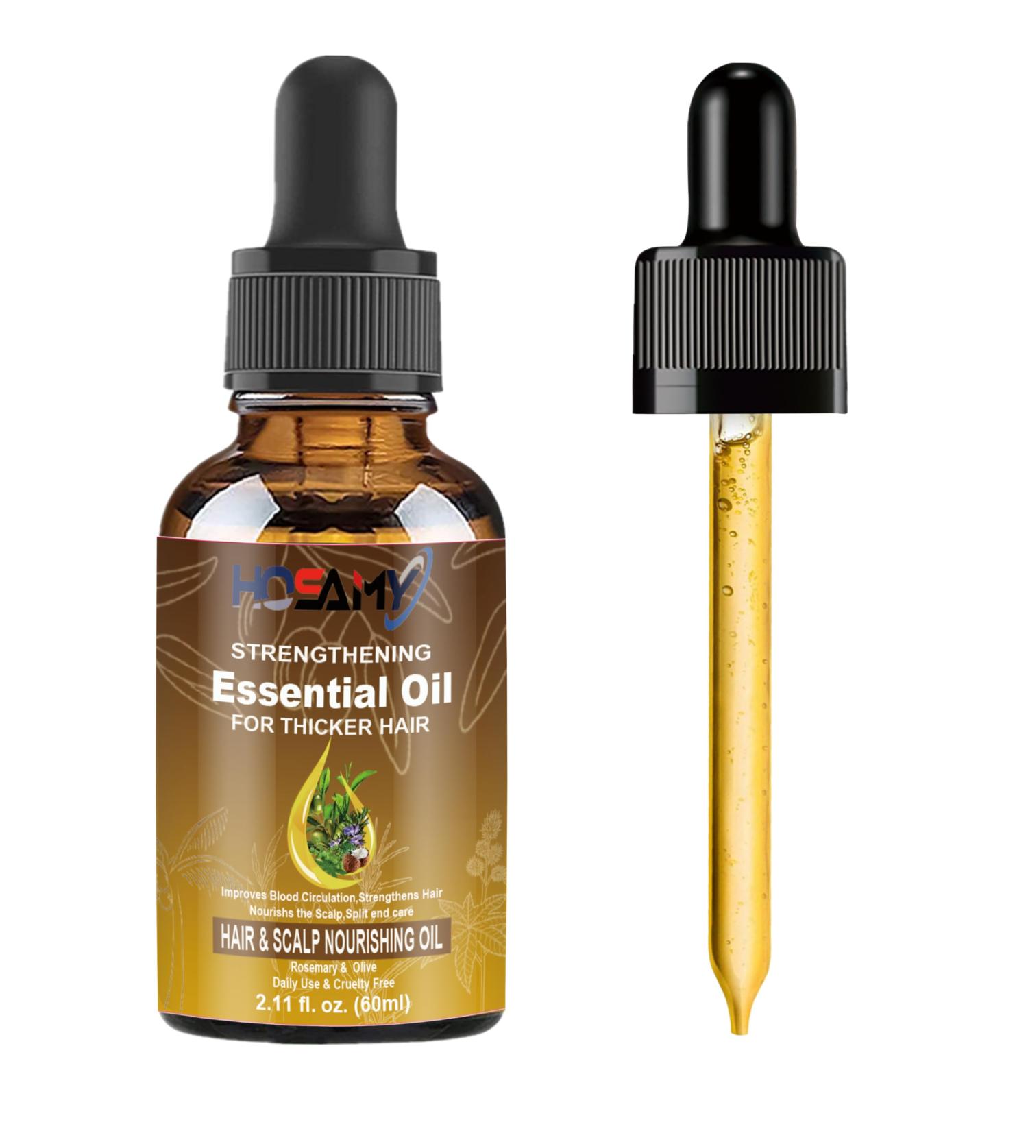 Premium Hair Essential Oil | Scalp & Hair Care for Thinning Regrowth & Damage Repair | Nourish Split Ends & Beard - Buy Online on GoSupps.com