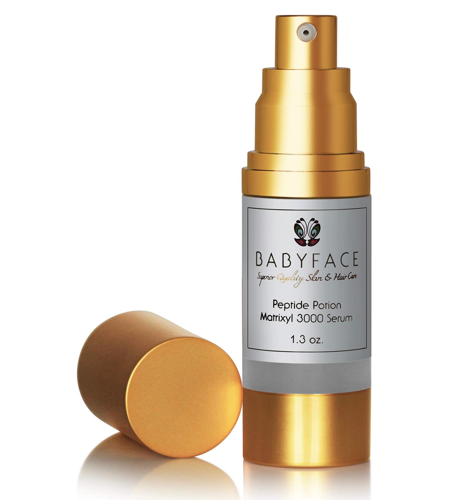 Babyface Peptide Potion Matrixyl 3000 Serum Strong Firming Wrinkle Cream Anti-Aging Tightening and Toning 1.3 oz.