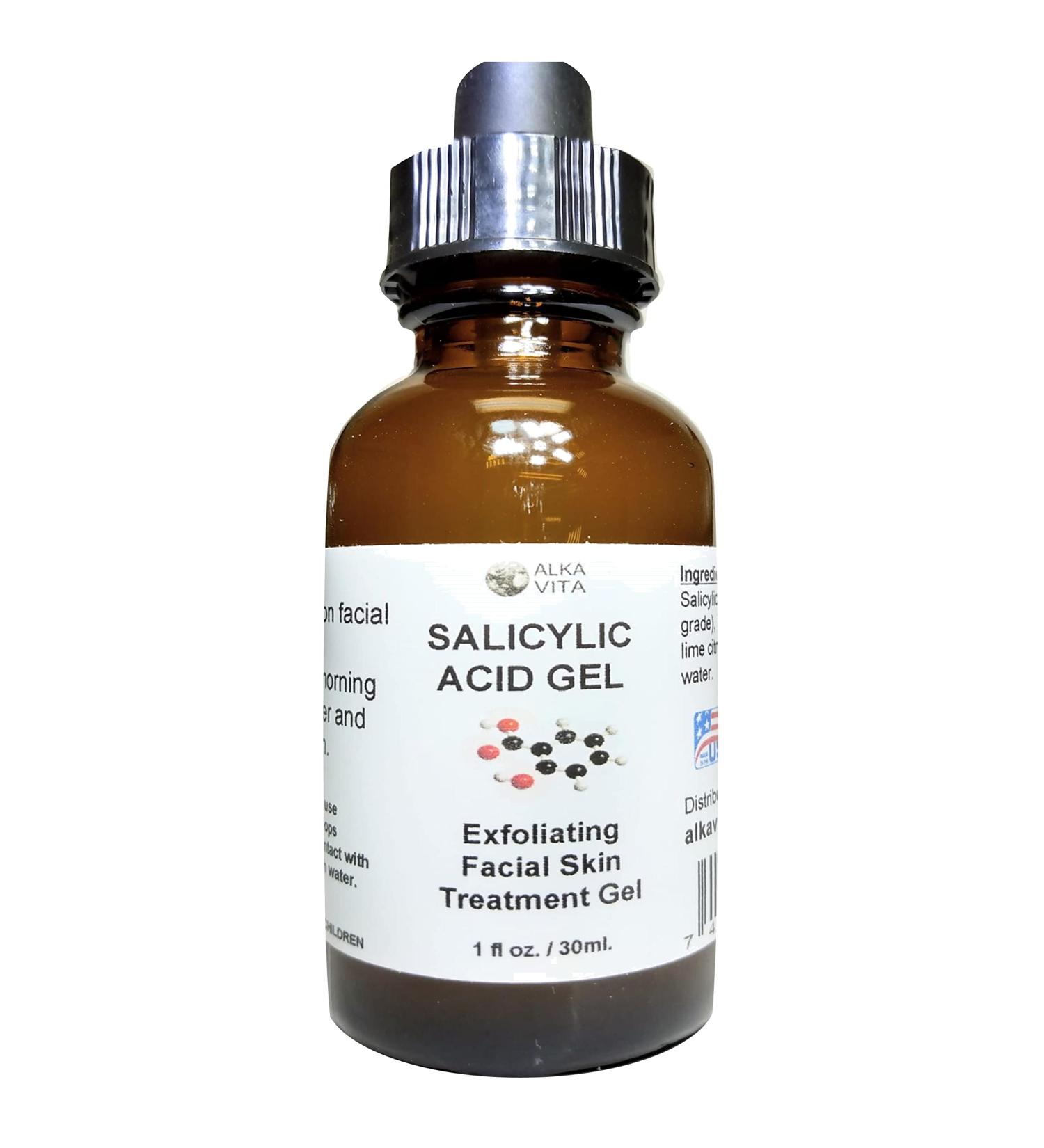 Salicylic Acid 0.25% Facial Exfoliating Gel - Safe Daily Use with Mineral Silica | International Shipping - Buy Online on GoSupps.com
