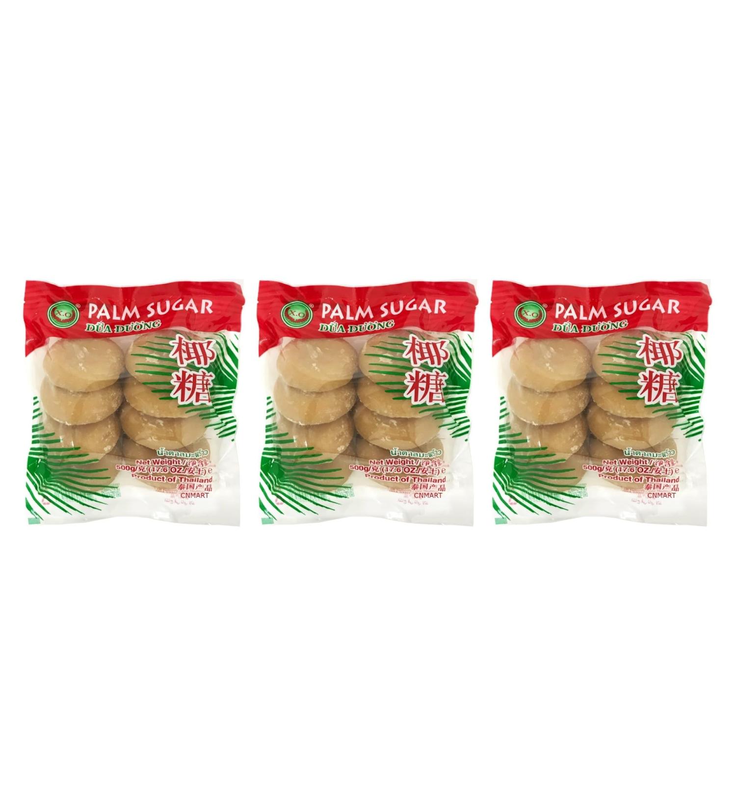 X.O Palm Sugar Blocks (Dua Duong) 500g Great for Asian and Global Cuisine (Pack of 3) by CNMART - Buy Online on GoSupps.com