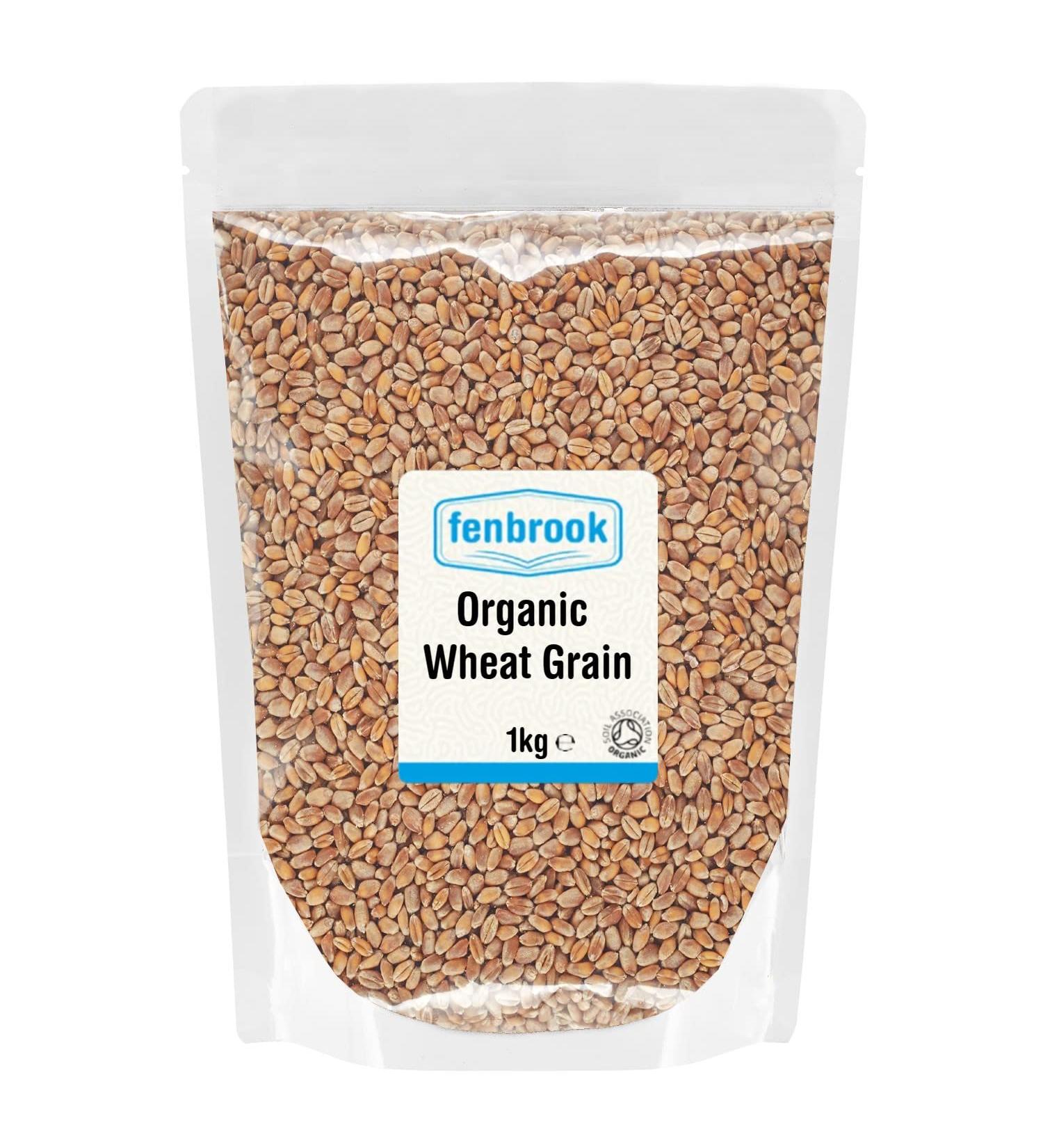 1kg Organic Wheat Grain | Certified Organic by Fenbrook Organic - Buy Online on GoSupps.com