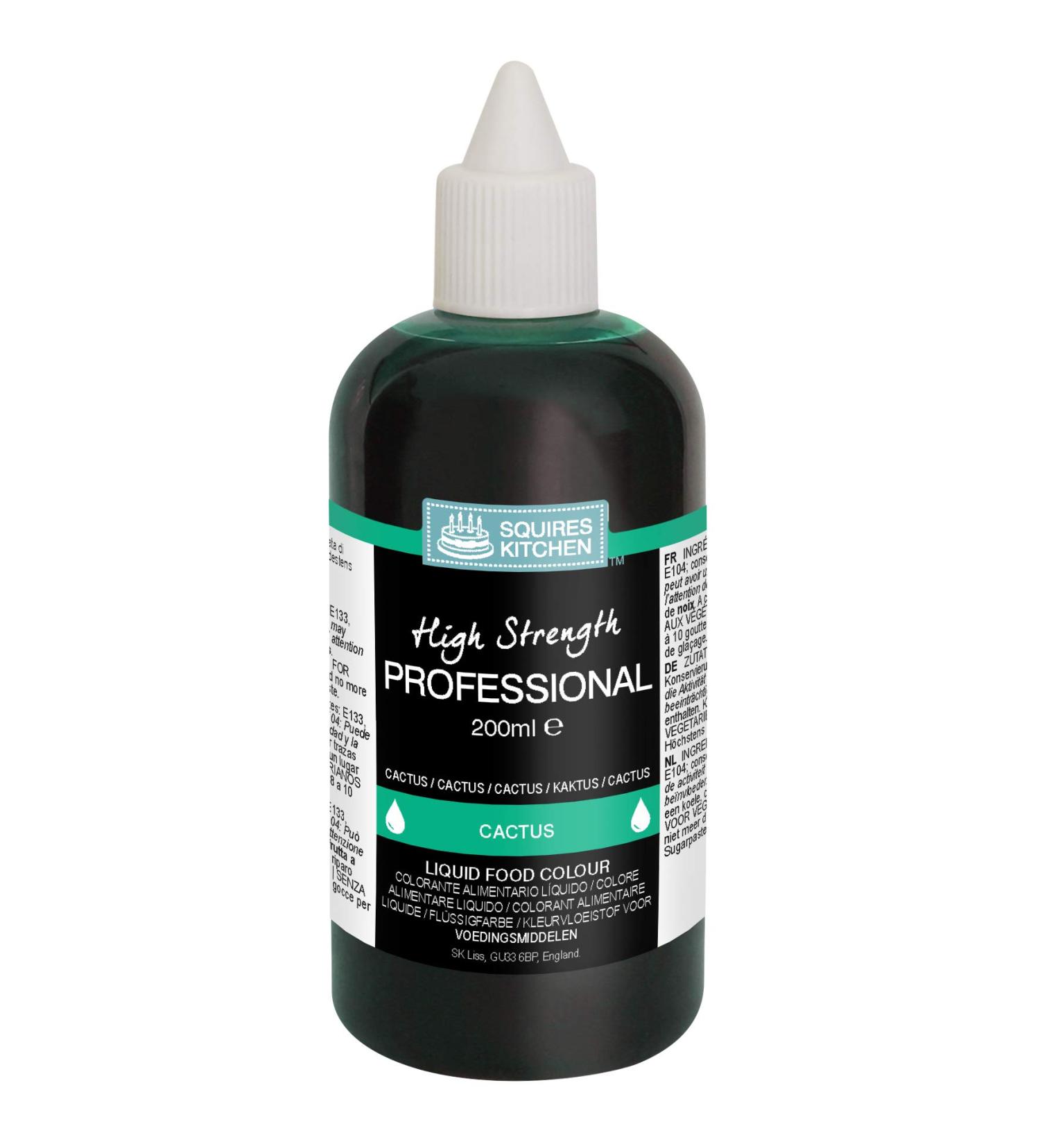 Squires Kitchen Cactus Green Professional Edible Food Colouring Liquid 200ml