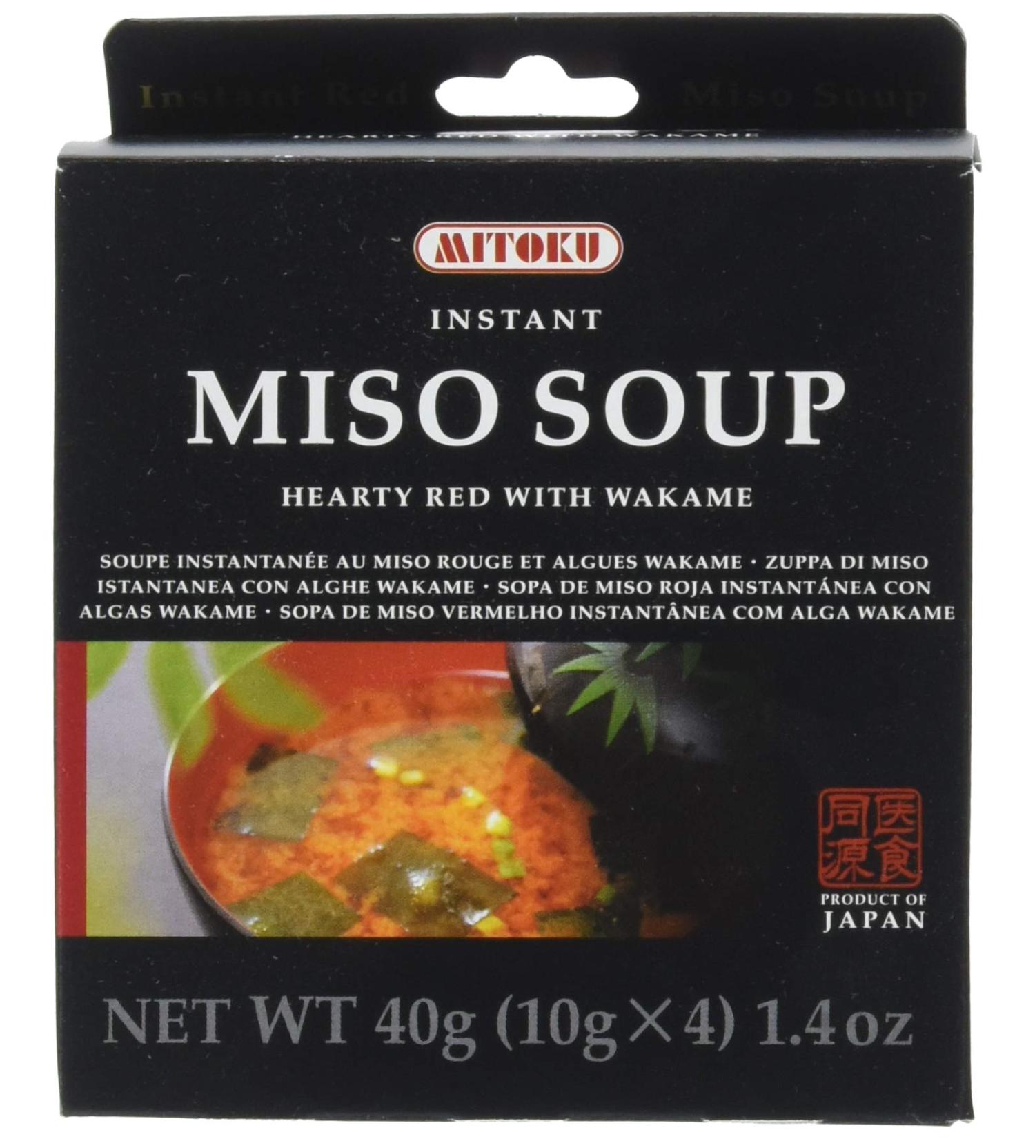 Probios Red Miso Soup With Organic Wakame 4X10g - Buy Online on GoSupps.com
